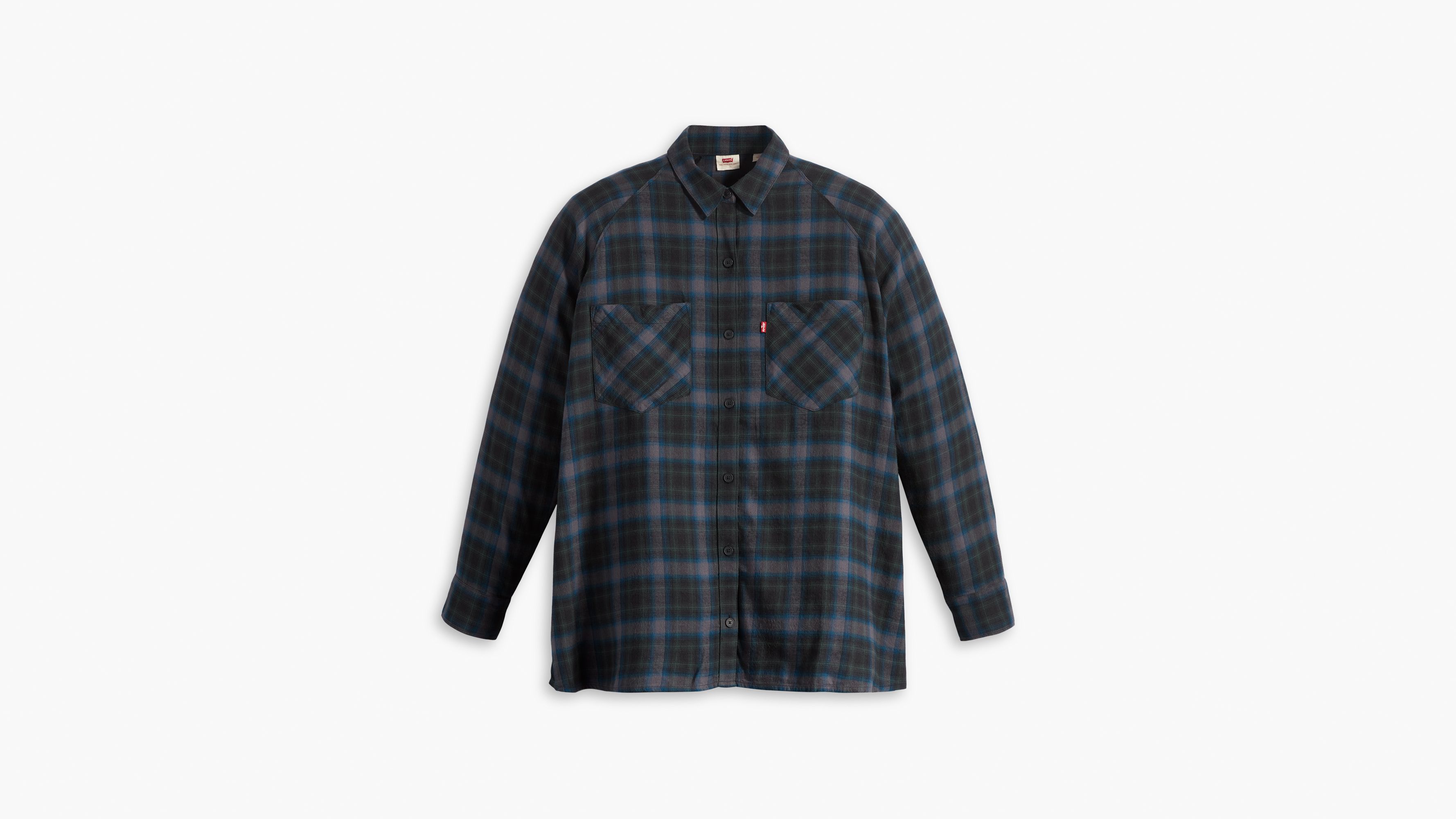 Harrison Raglan Plaid Shirt - Multi-color