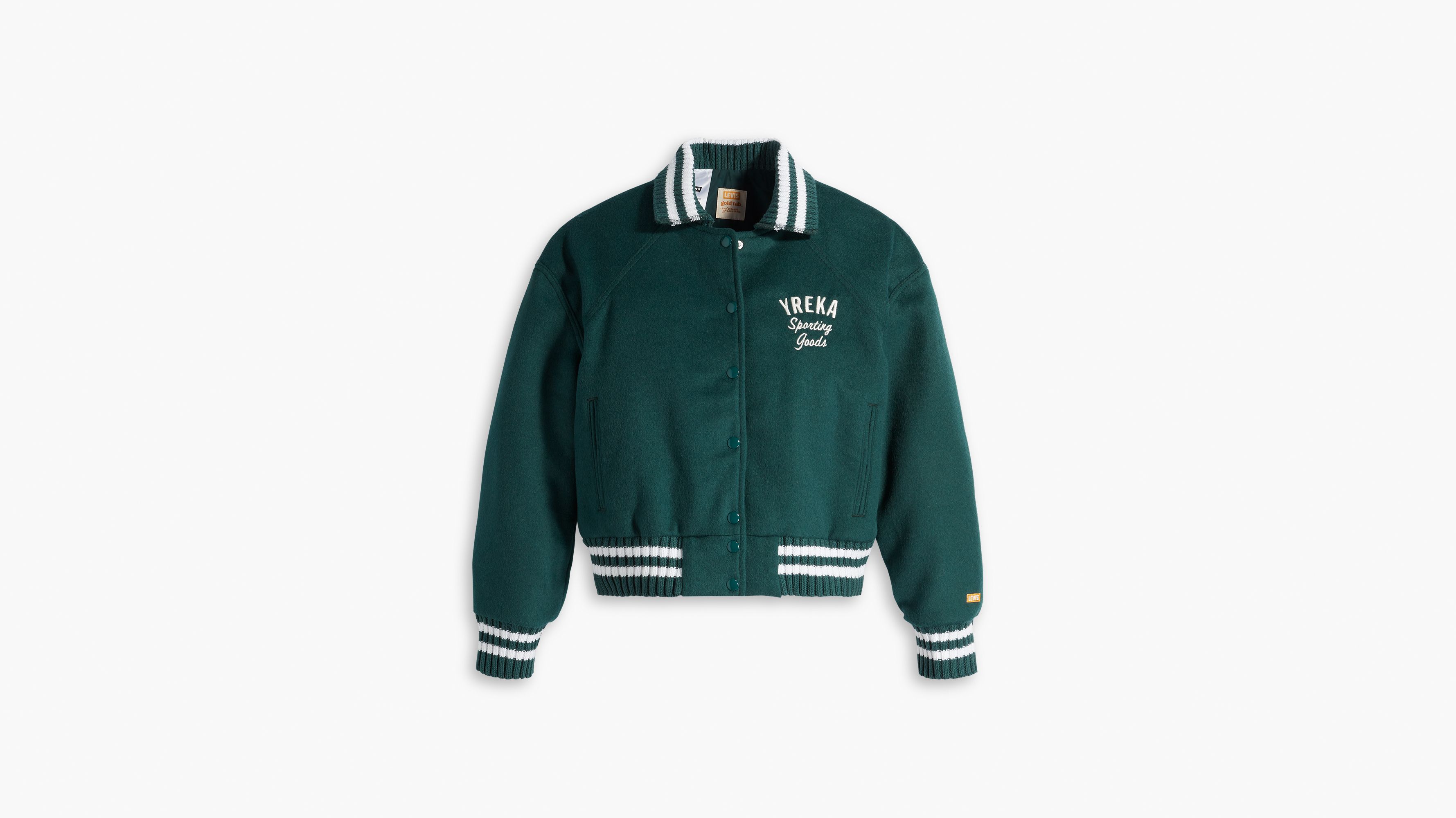 Levi's® Gold Tab™ Shrunken Varsity Jacket - Green