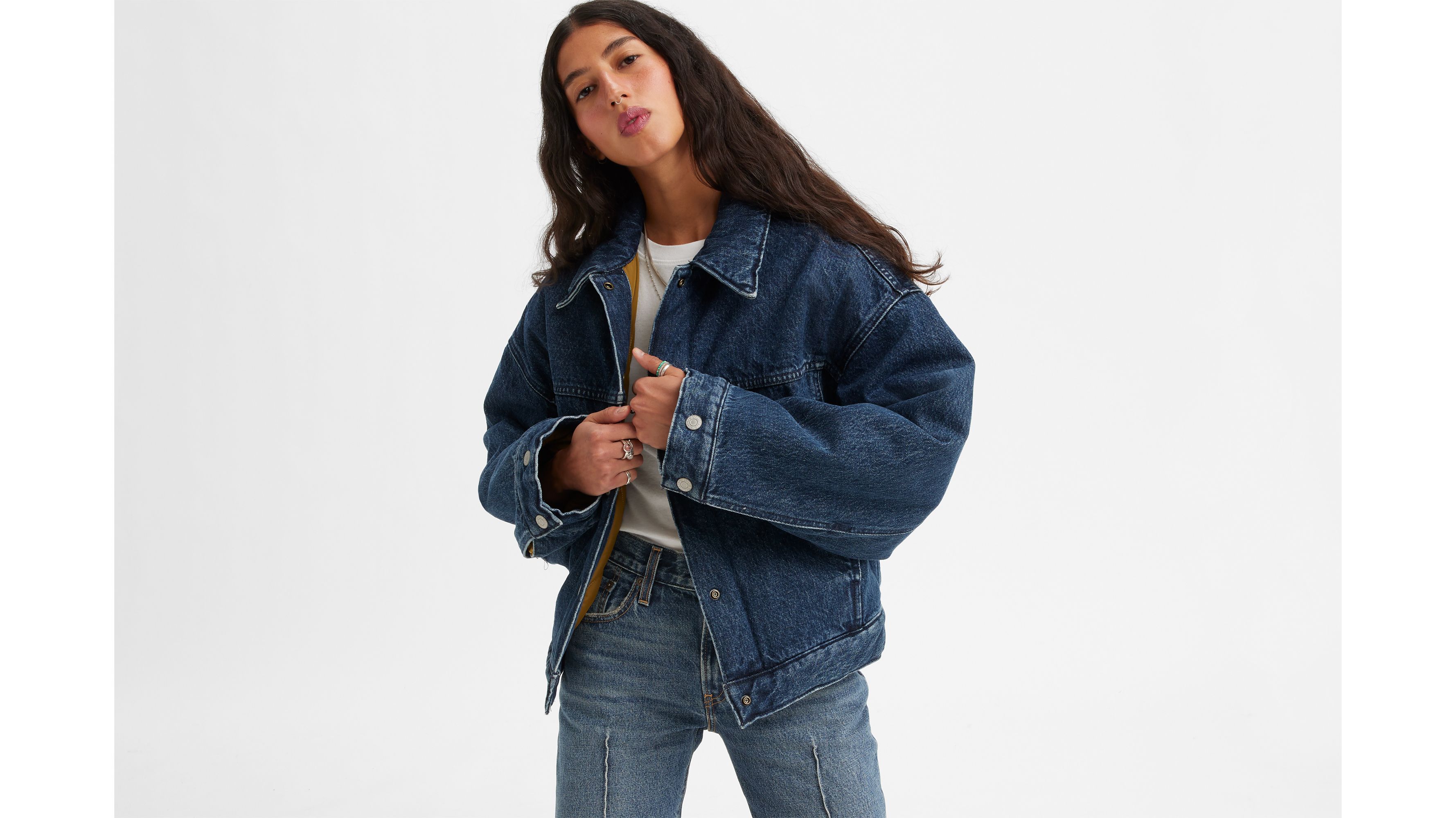 Women's Oversized Thick Warm Sherpa Fur Lined Denim Trucker Jacket  Boyfriend Jean Coat Vintage Loose Jeans Coat : : Clothing, Shoes &  Accessories