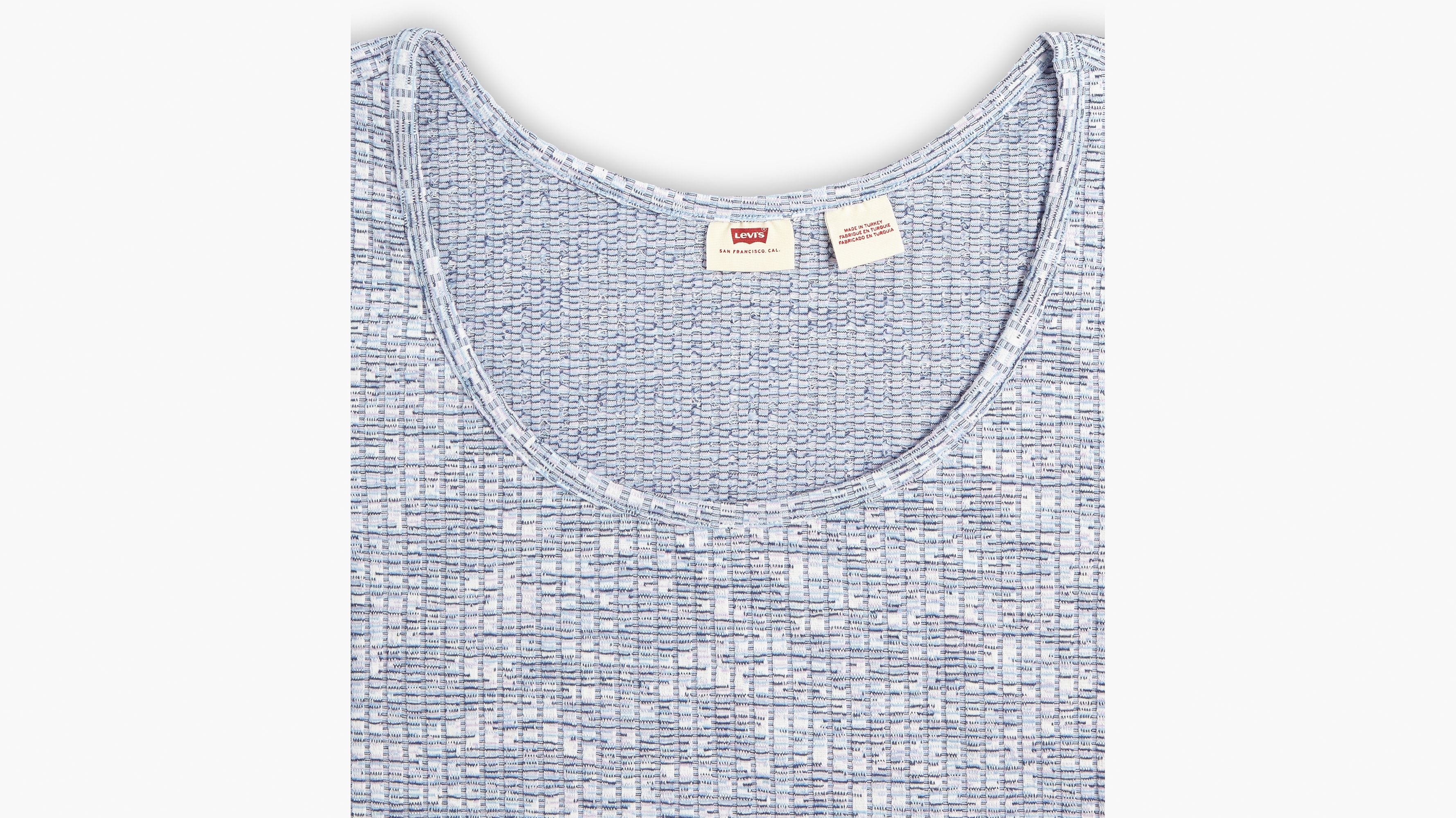 Bodega Open Neck Short Sleeve Shirt - Blue | Levi