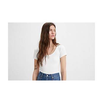 Bodega Open Neck Short Sleeve Shirt - White | Levi's® US