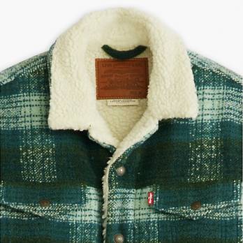 Plaid Type Iii Sherpa Trucker Jacket - Blue | Levi's® CA Plaid Type Iii Sherpa Trucker Jacket - Blue | Levi's® CA
