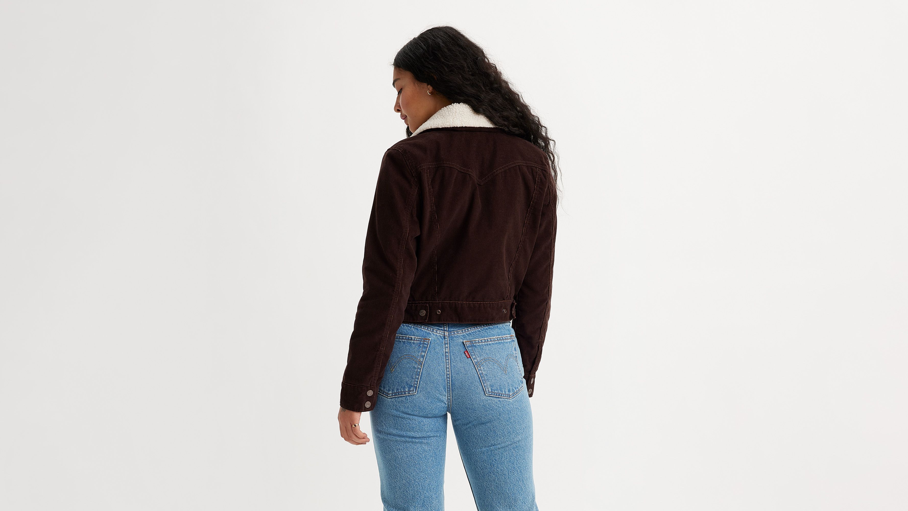 Slim Sherpa Corduroy Trucker Jacket 3