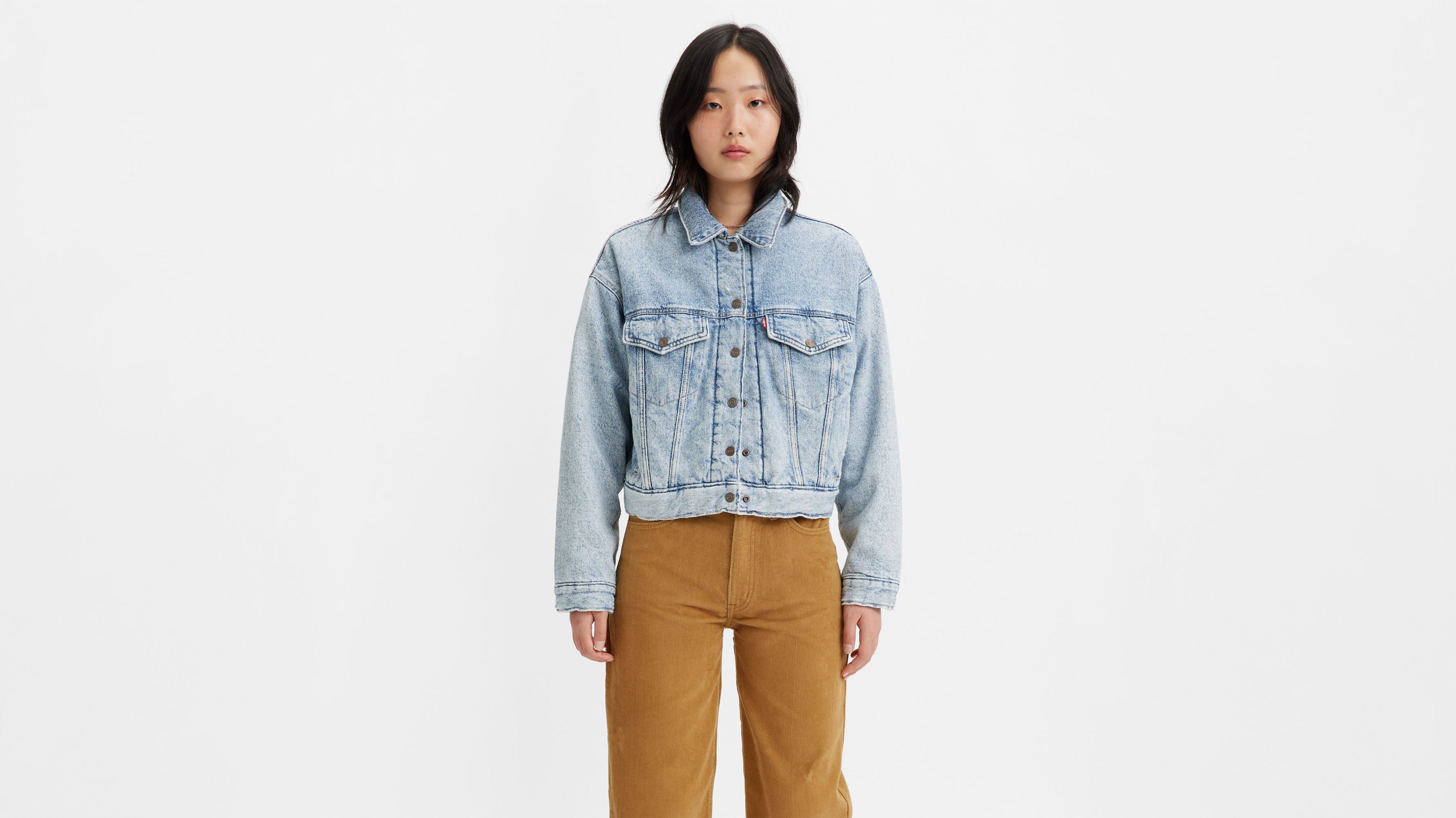 Levi's padded denim jacket new arrivals