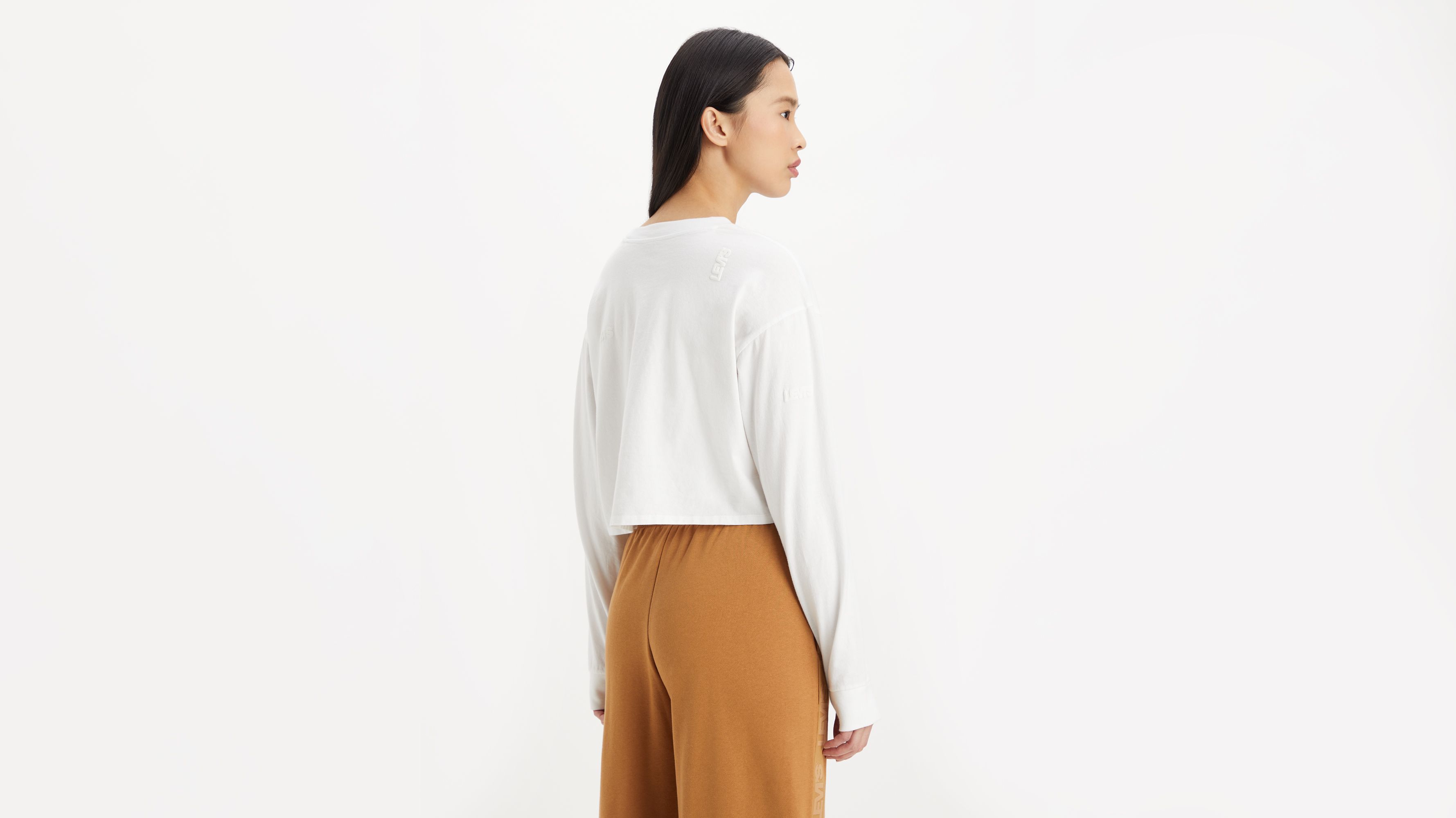 Long Sleeve Zip Crop NANDEX ™ - White