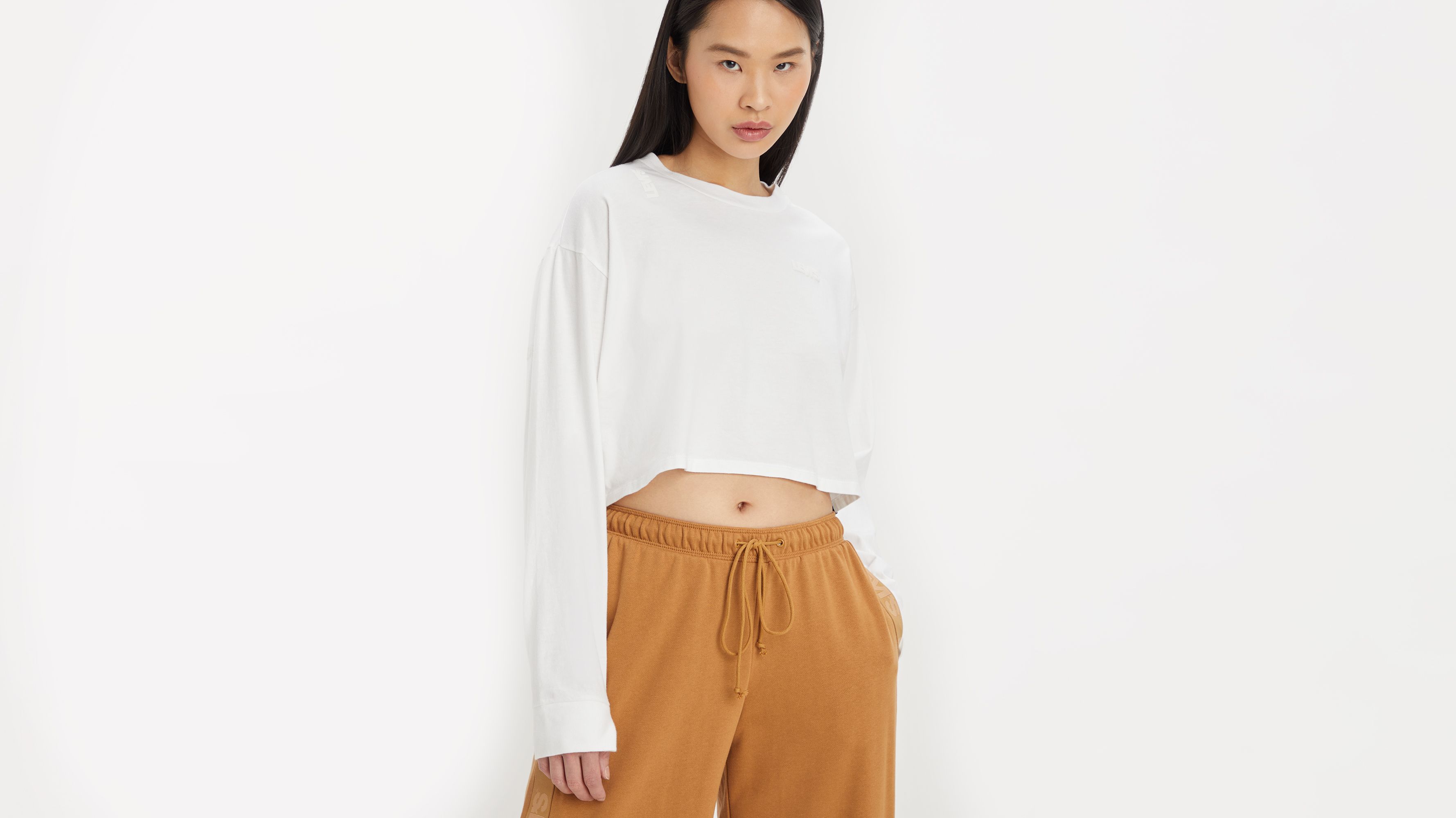 トップス andmary lindsay logo tops ivory Lindsay logo tops ivory