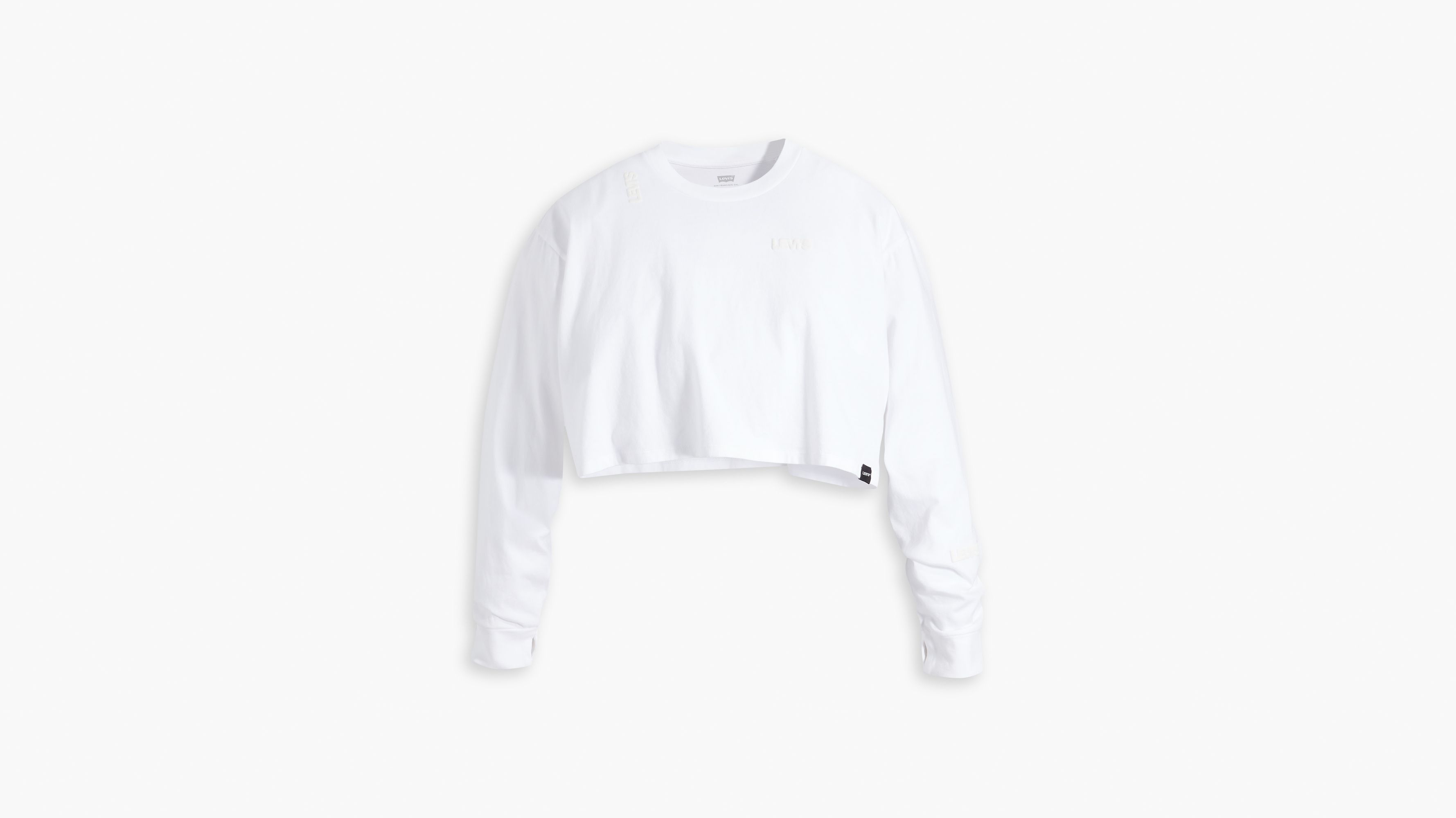 Long Sleeve Zip Crop NANDEX ™ - White