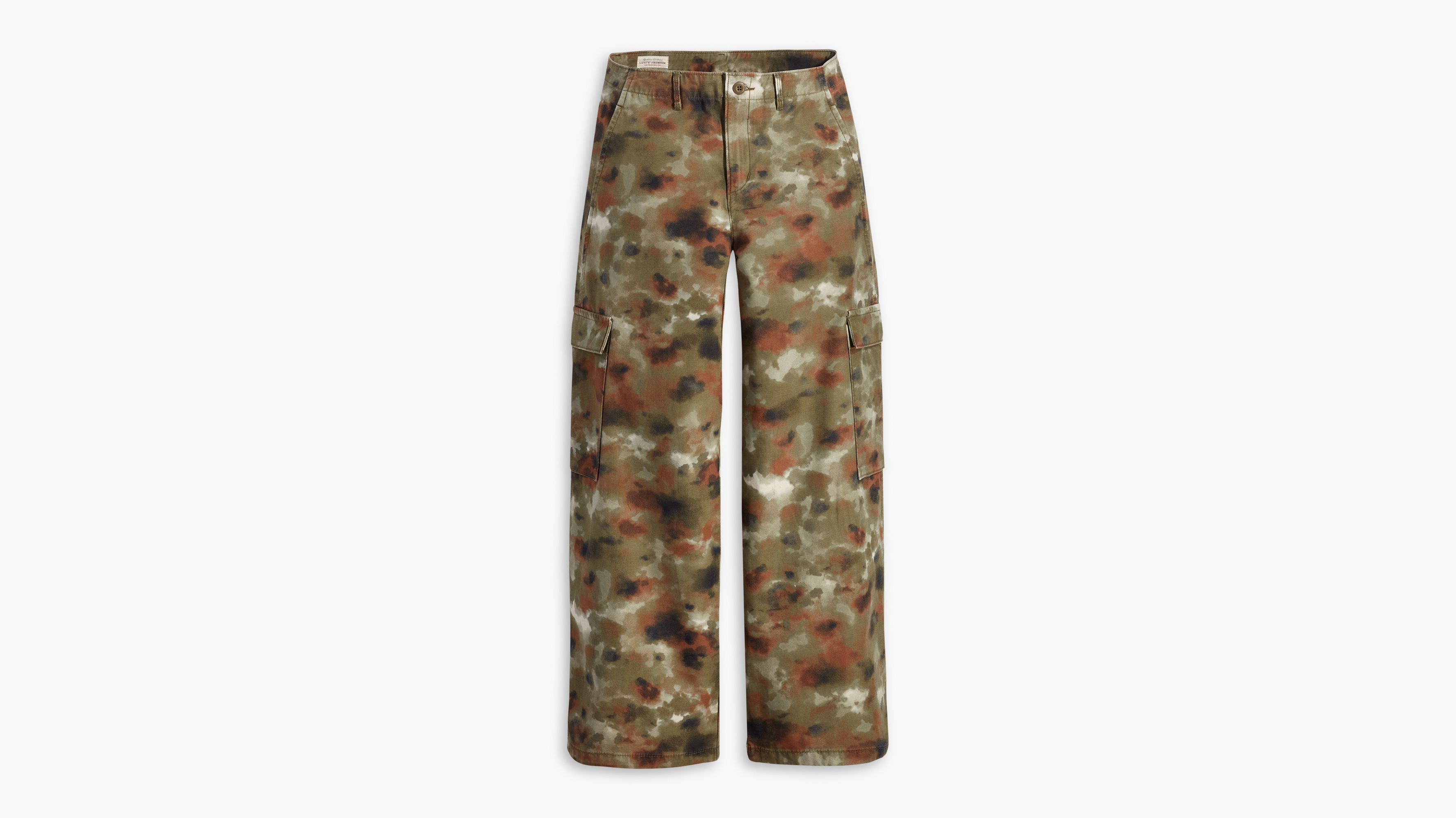 baggy cargo camo pants