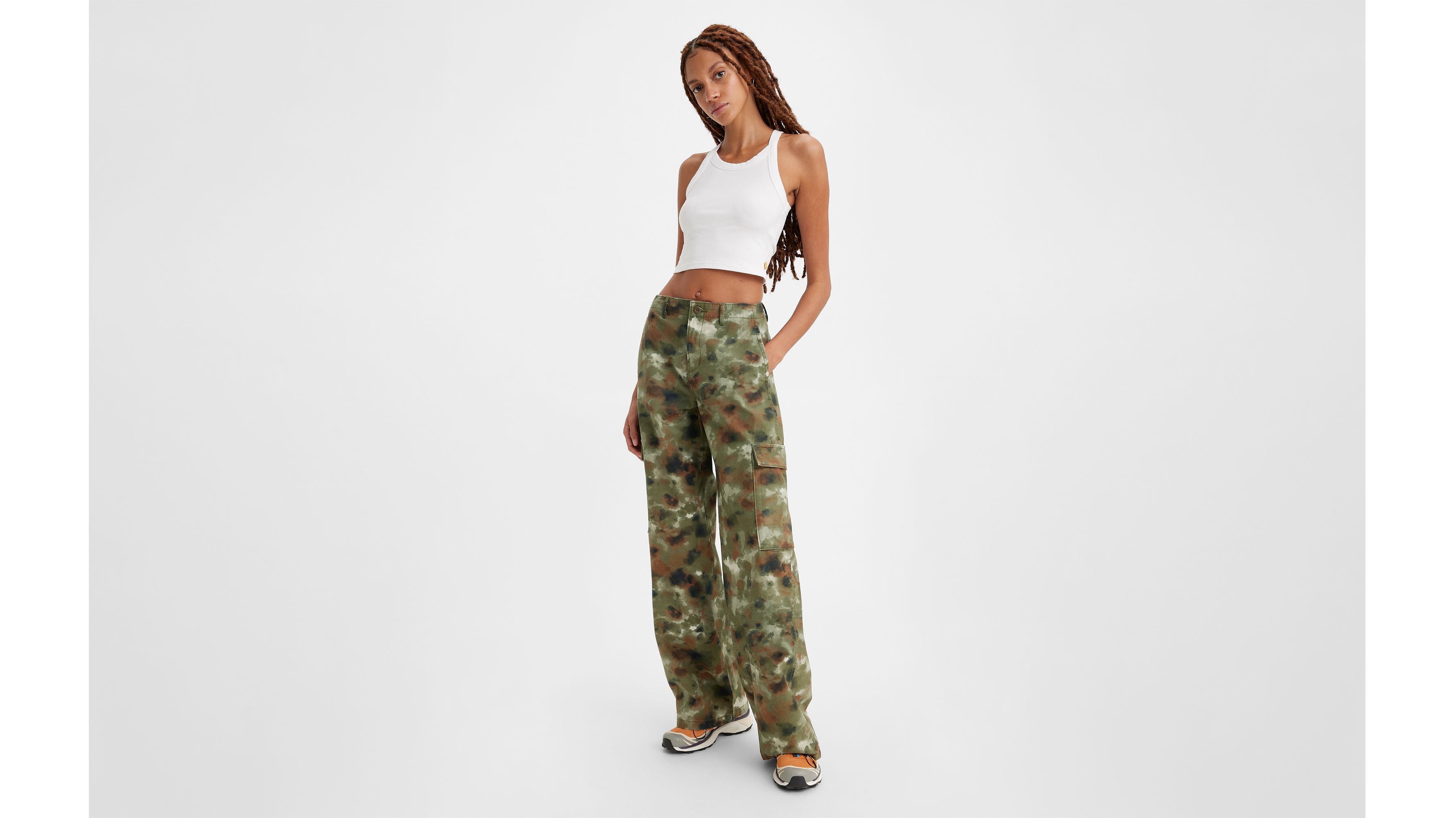 Levi's camo jeans women's on sale