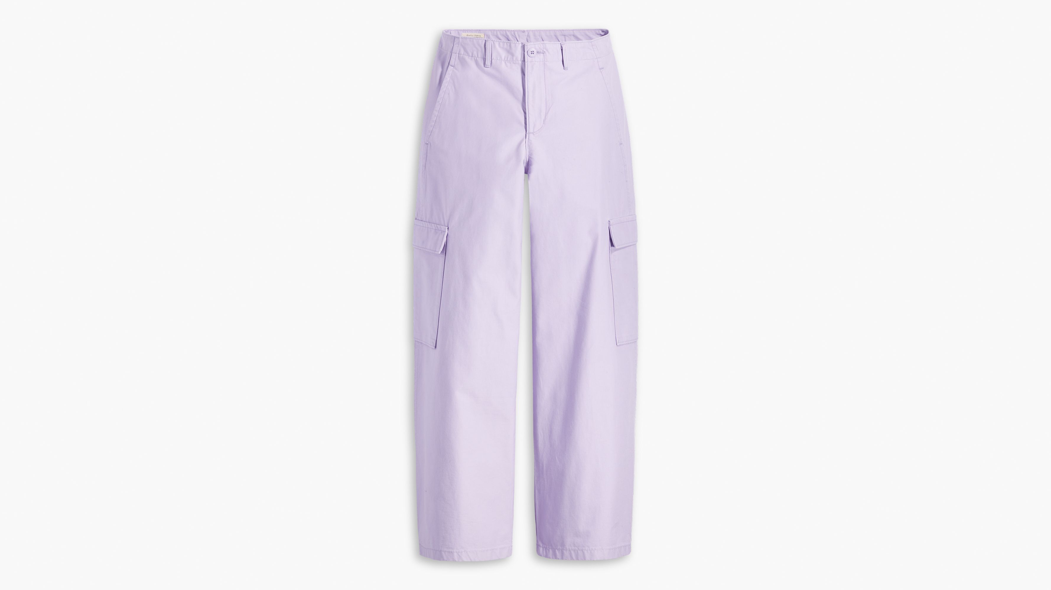 Baggy Cargo Pants - Purple