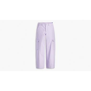 Straight Leg Cargo Pants With Bungee Cord Ties - Purple – SHOSHO
