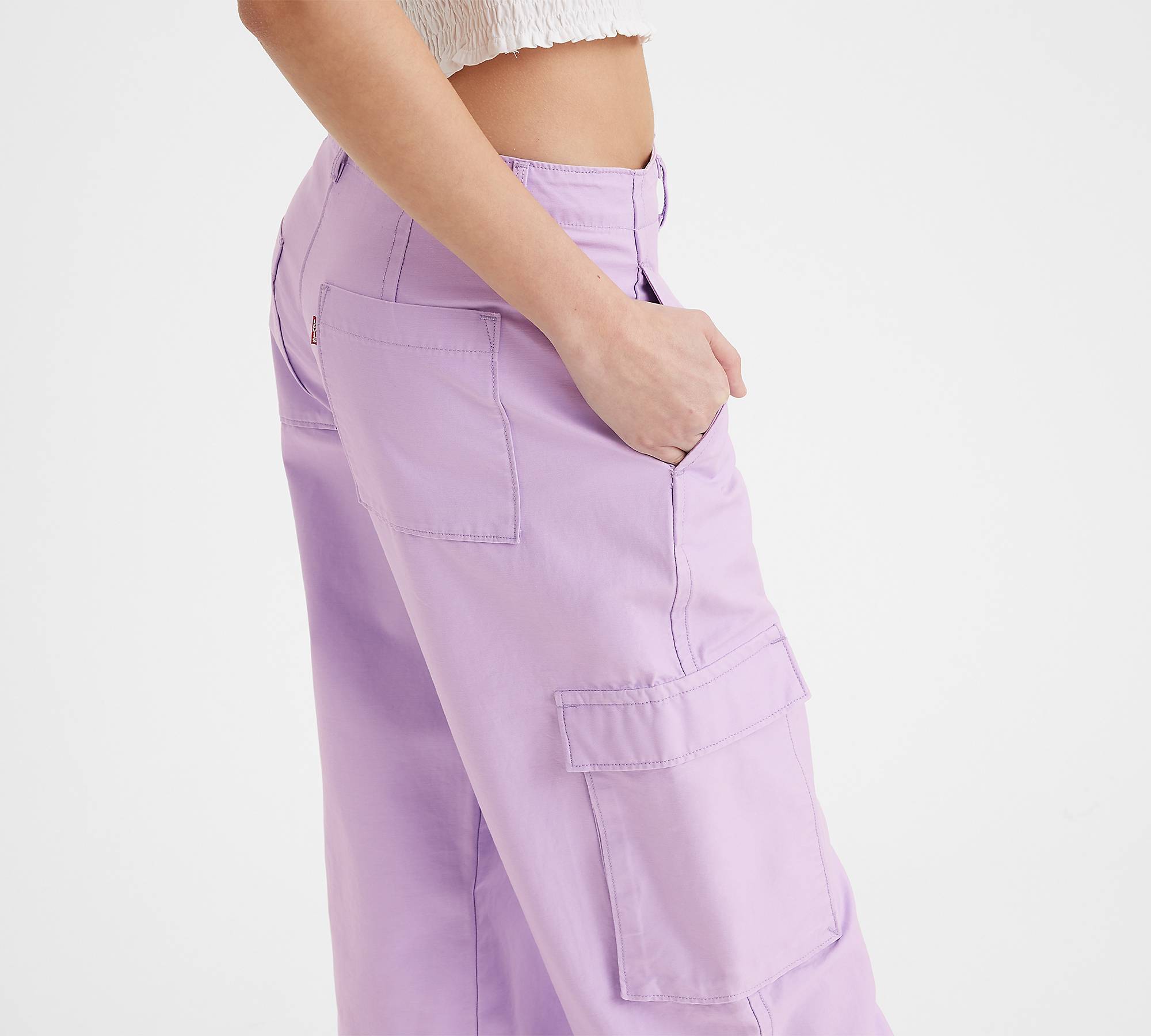 Baggy Cargo Pants - Purple | Levi's® NO