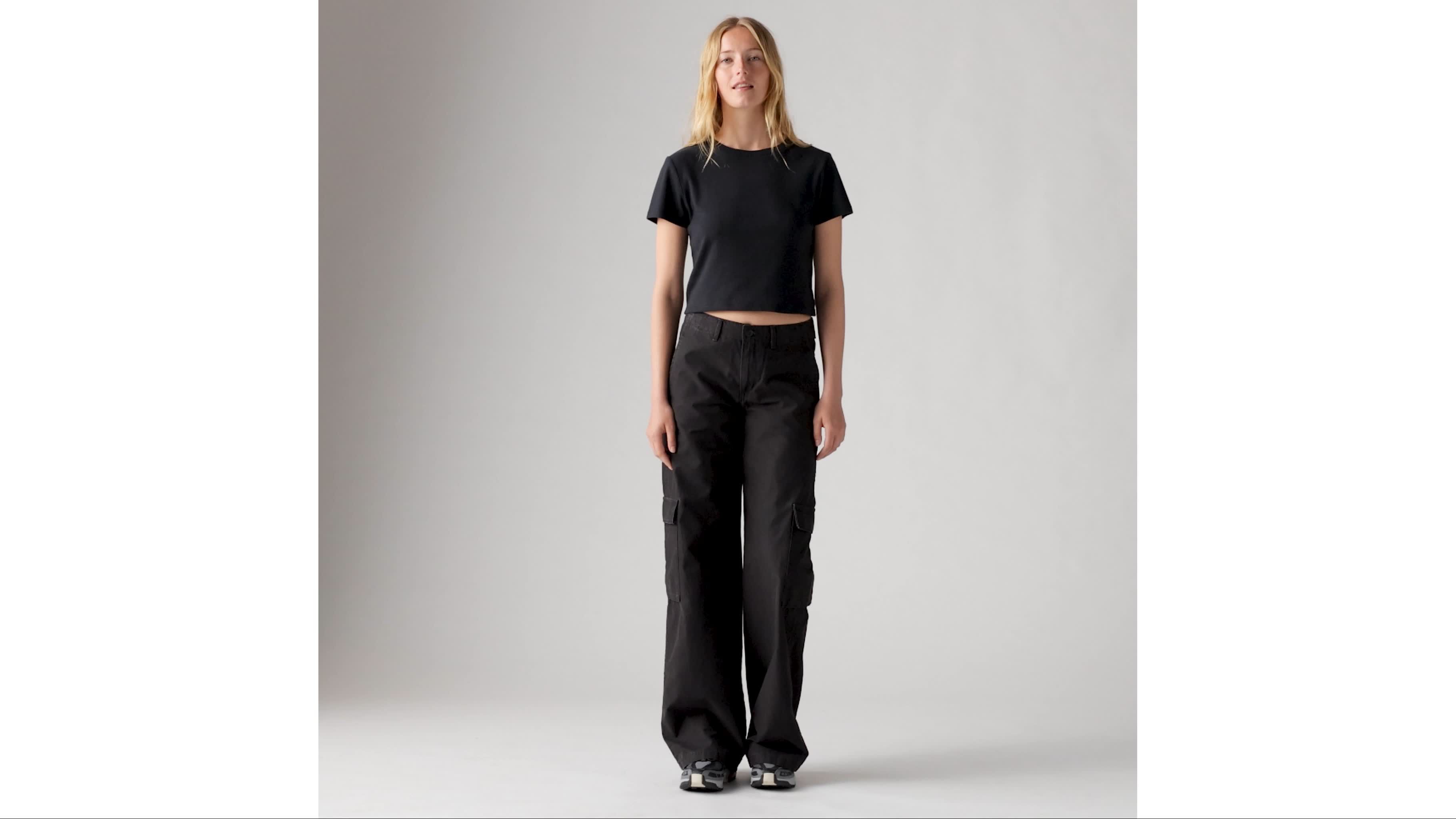 Pantalon cargo très ample 1