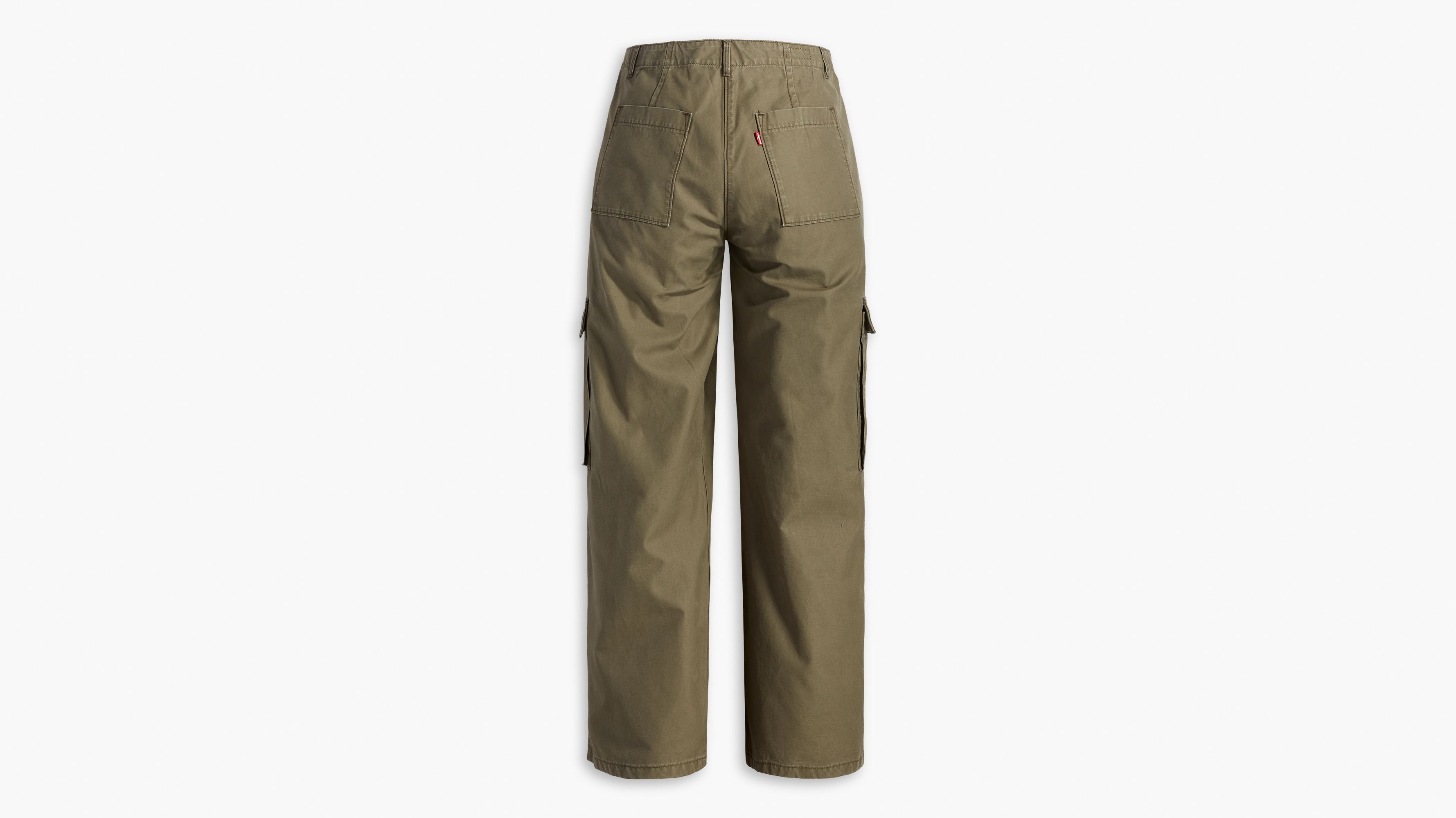 Wrangler Cargo Jogger - Second Hand Walking trousers - Women's - Olive  green - US 28