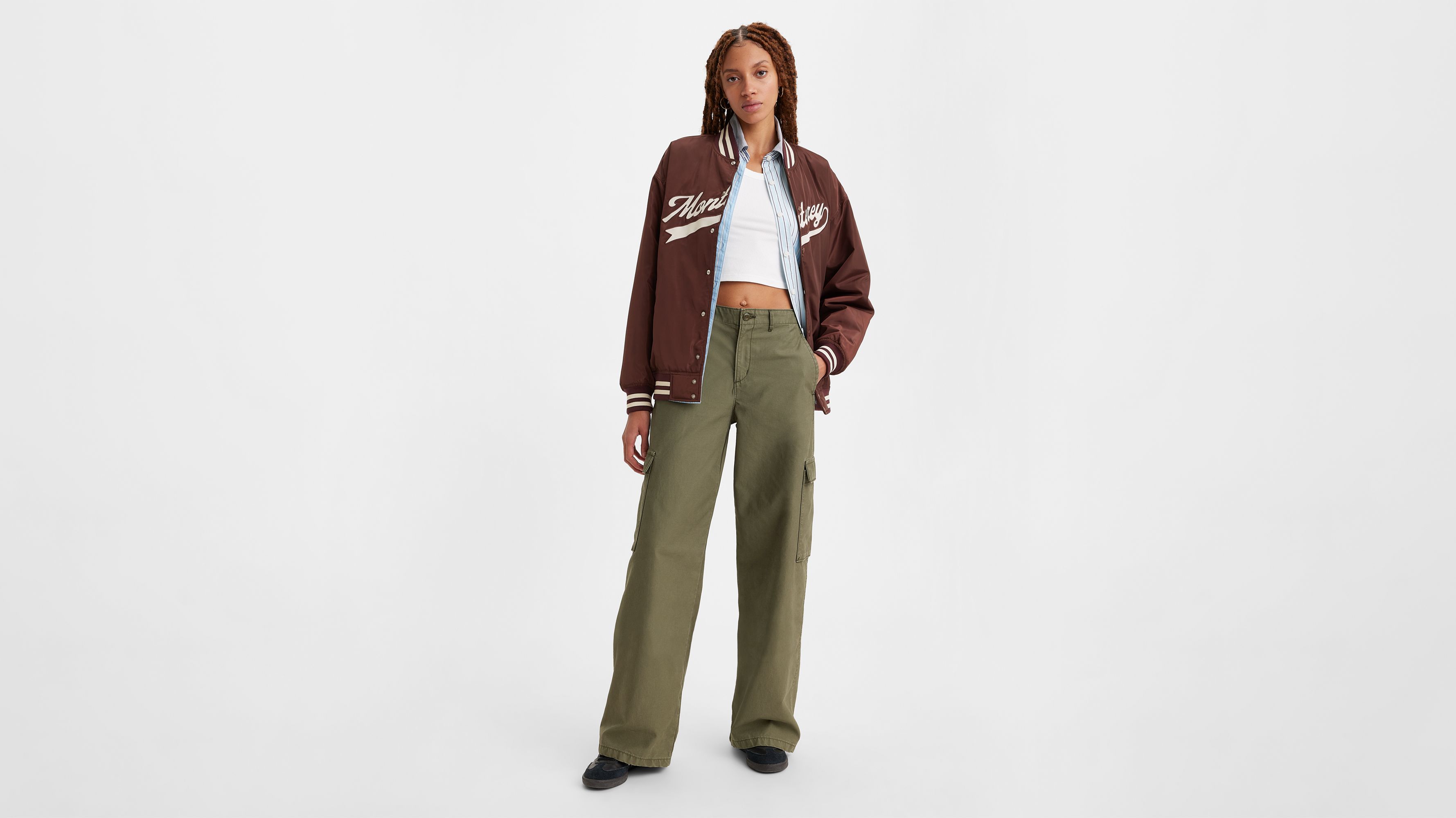 Cherry Blossom Mint Green Cargo Pants – BELFER - Fashion House