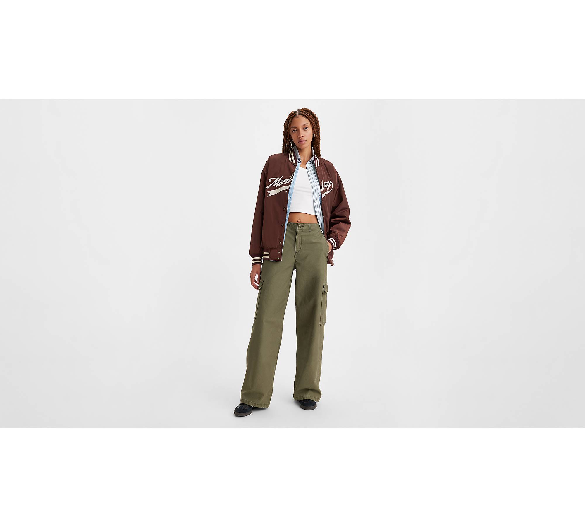 Loose Ladies Low Rise Jeans Cargo Pants Vintage Streetwear Ladies Wide Leg  Flare Jeans Bottoms (Color : Brown, Size : Small) : : Clothing,  Shoes & Accessories