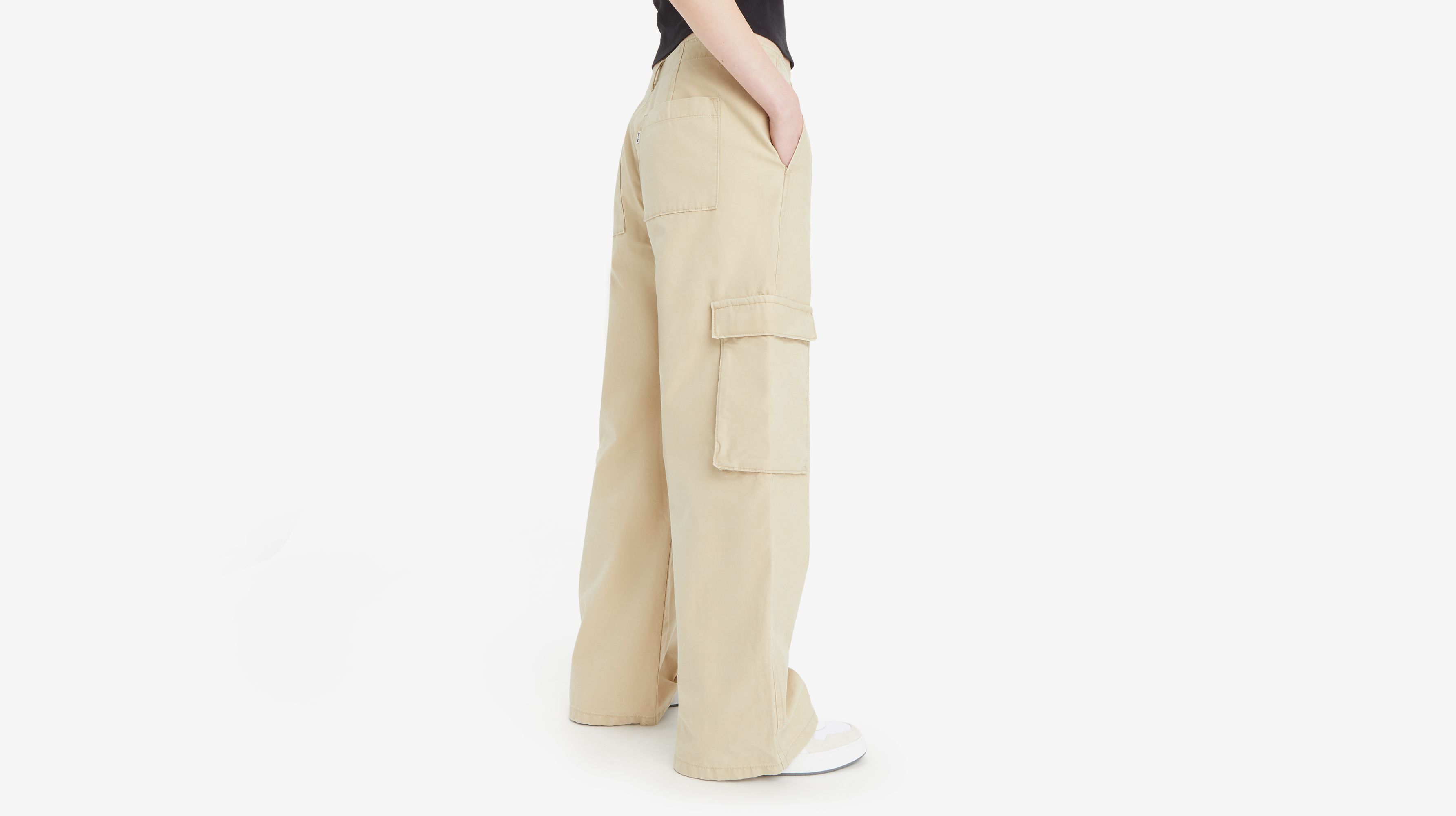 Baggy Cargo Pants - Beige