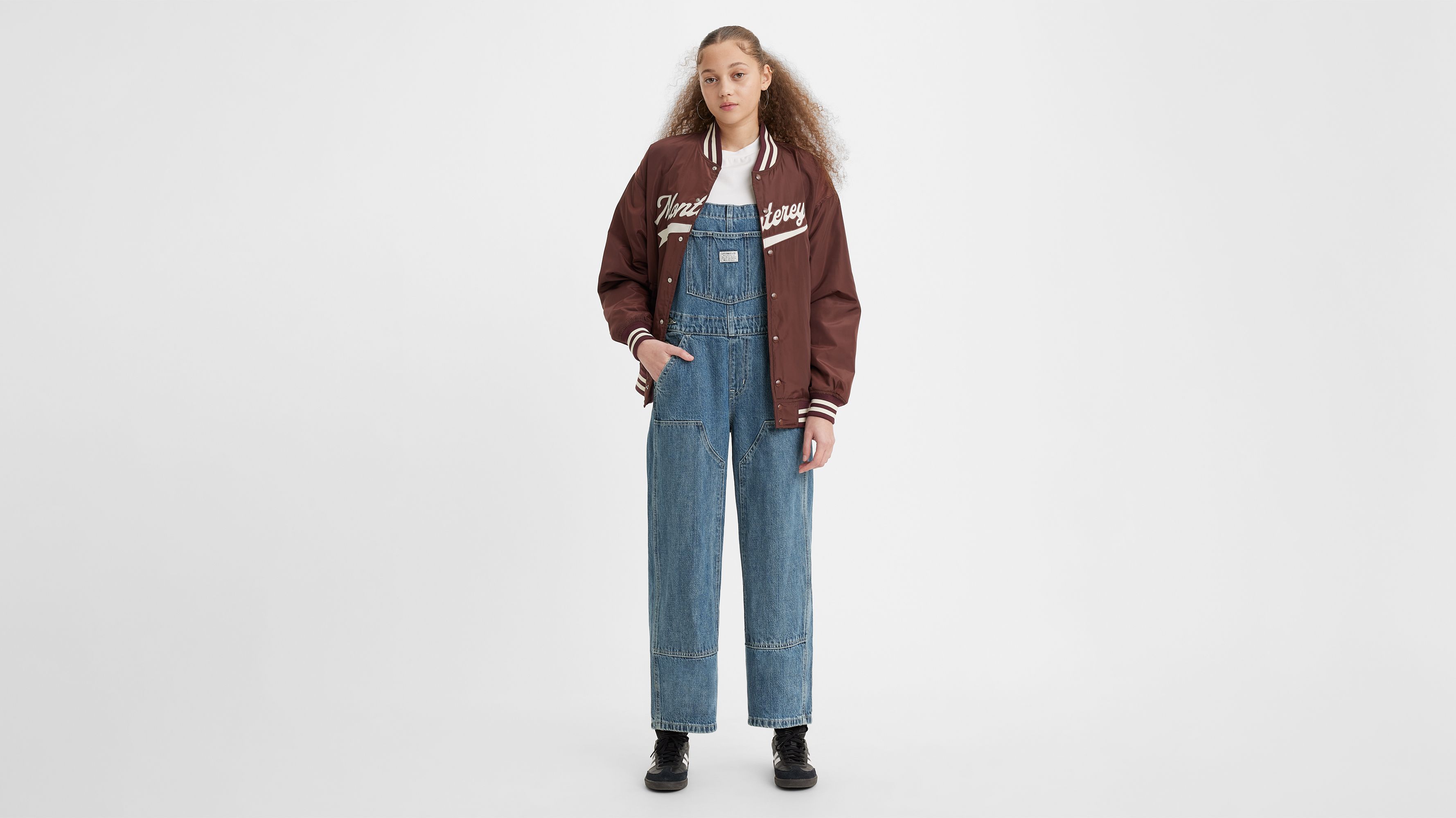 WSSBK Ladies High Waist Casual Pants Overalls Streetwear Loose