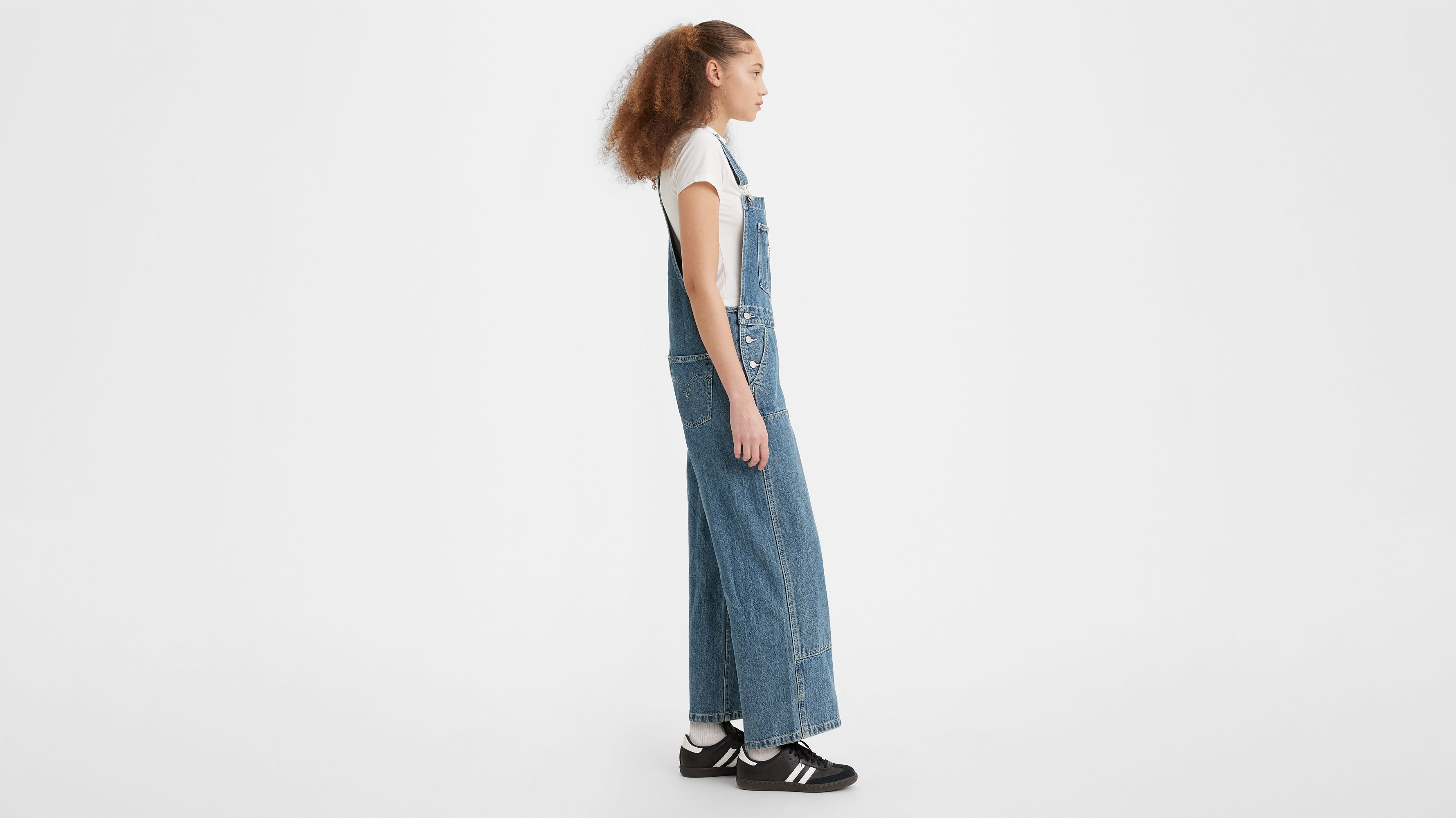 Levi's® Baggy Highwater Women's Overalls - Medium Wash | Levi's® US