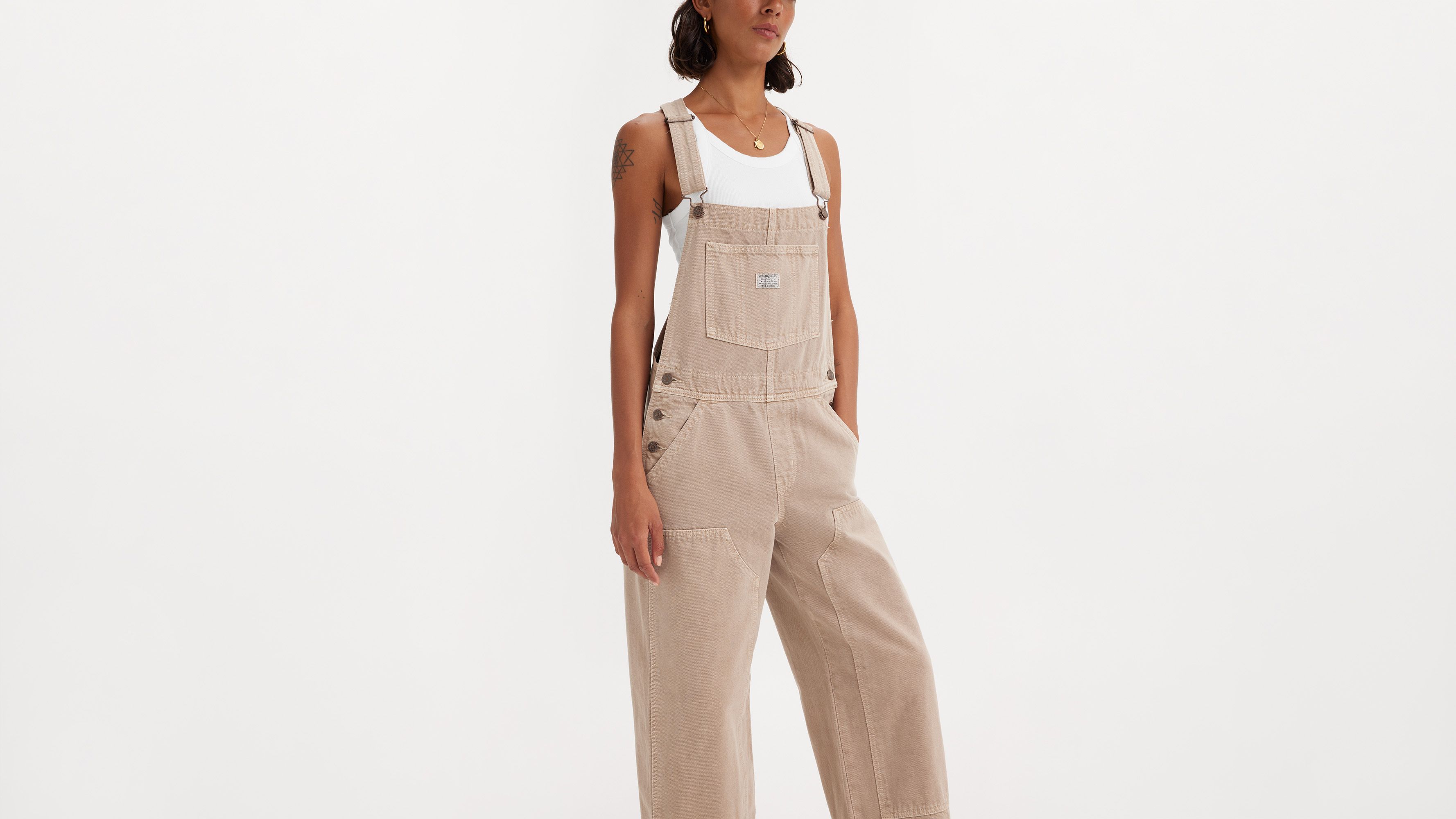 Levi's utility hot sale mom overall