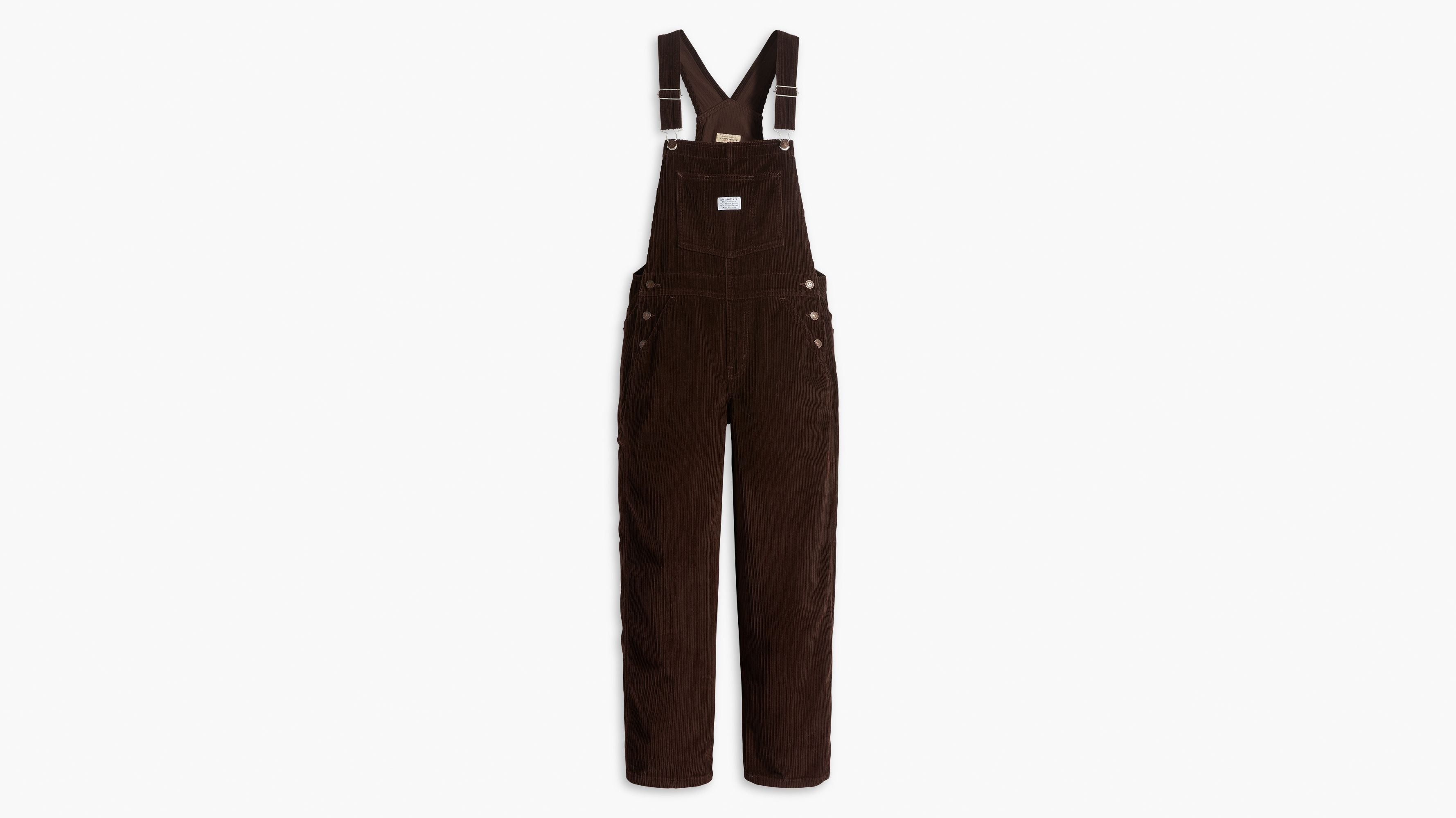 Levi's® Baggy Highwater Corduroy Women's Overalls - Brown