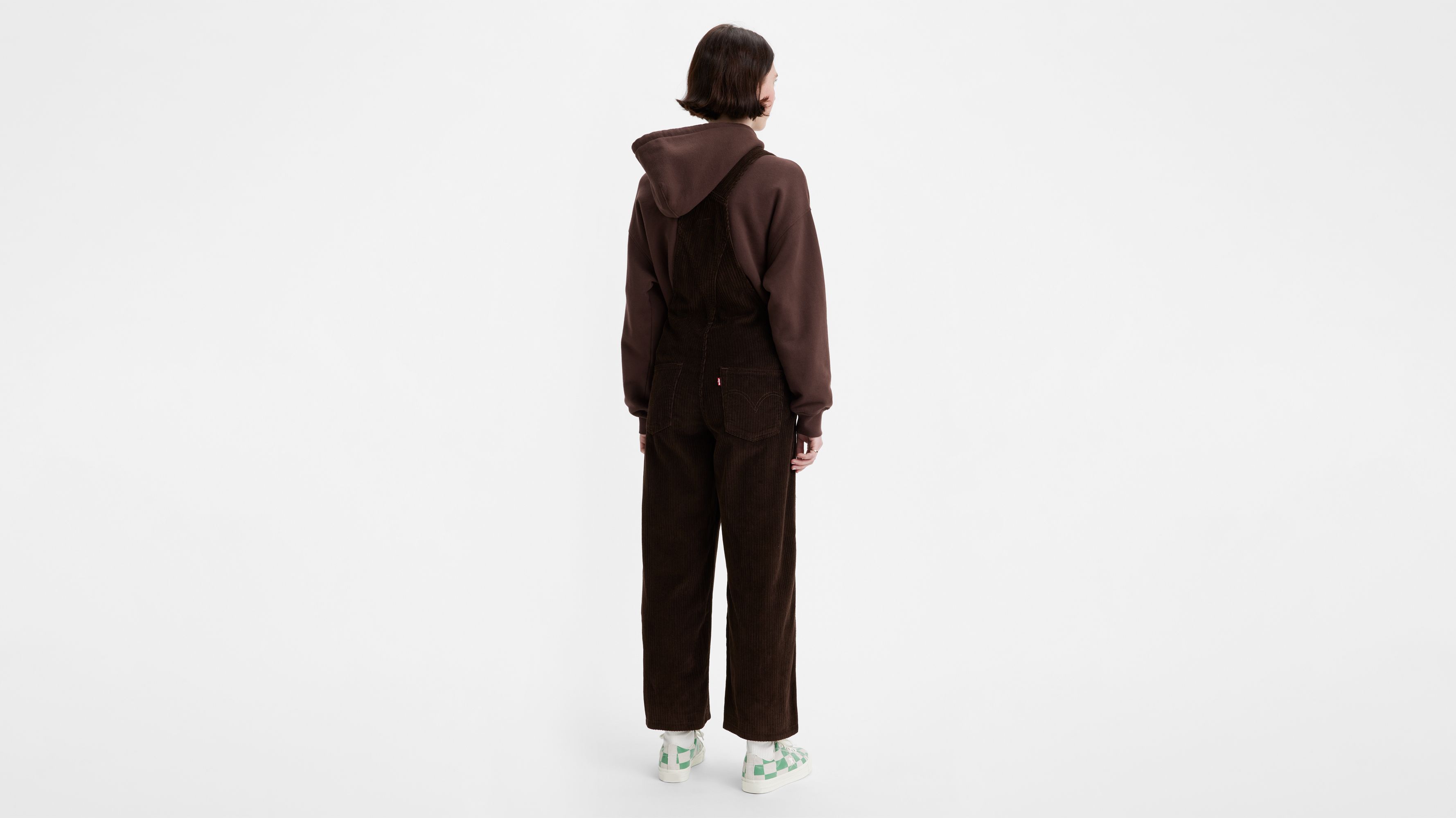 Levi's® Baggy Highwater Corduroy Women's Overalls - Brown Levi's® Baggy Highwater Corduroy Women's Overalls - Brown