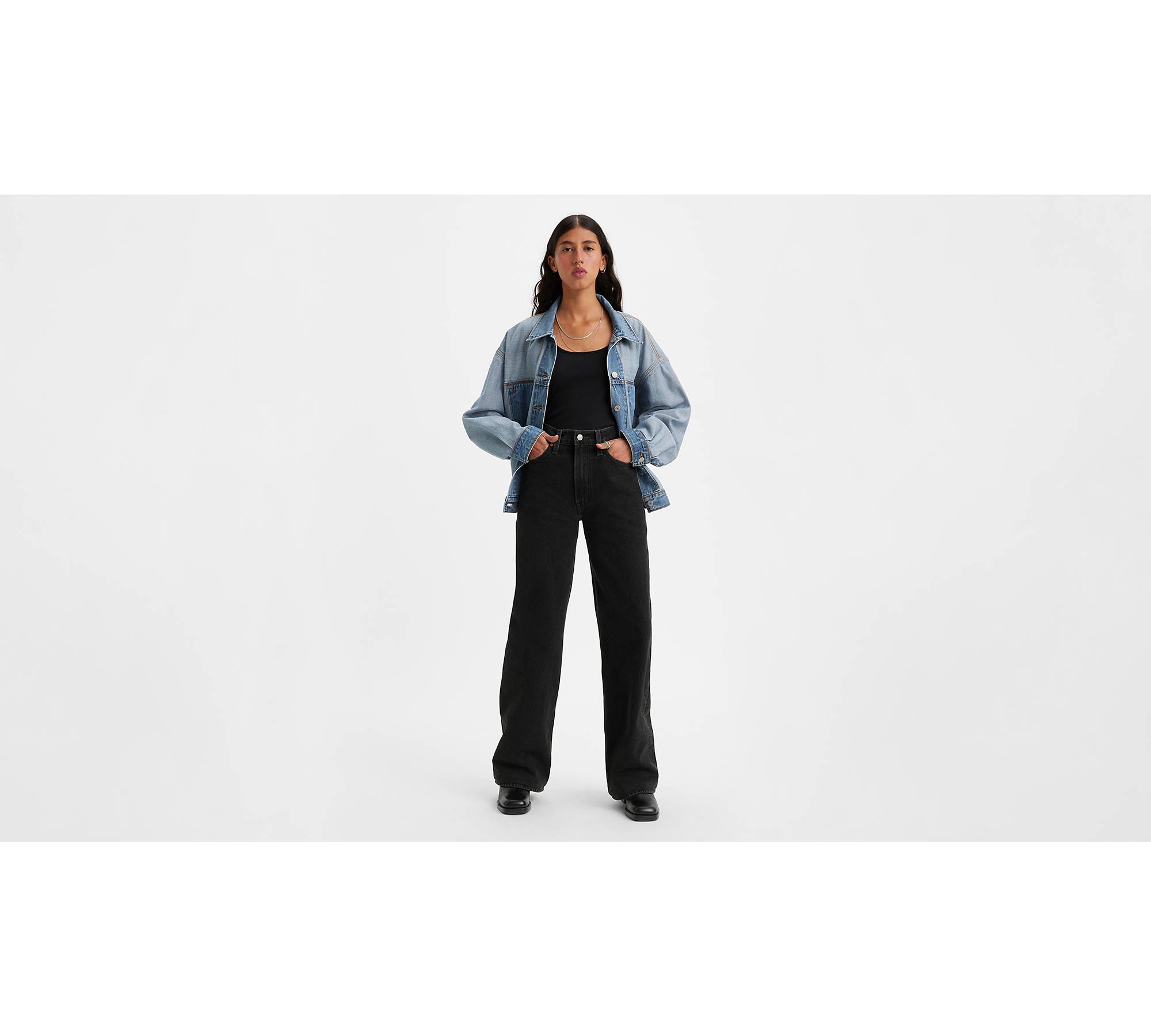Levi's Ribcage Wide Leg Jeans in I'm Never Wrong • Shop American Threads  Women's Trendy Online Boutique – americanthreads