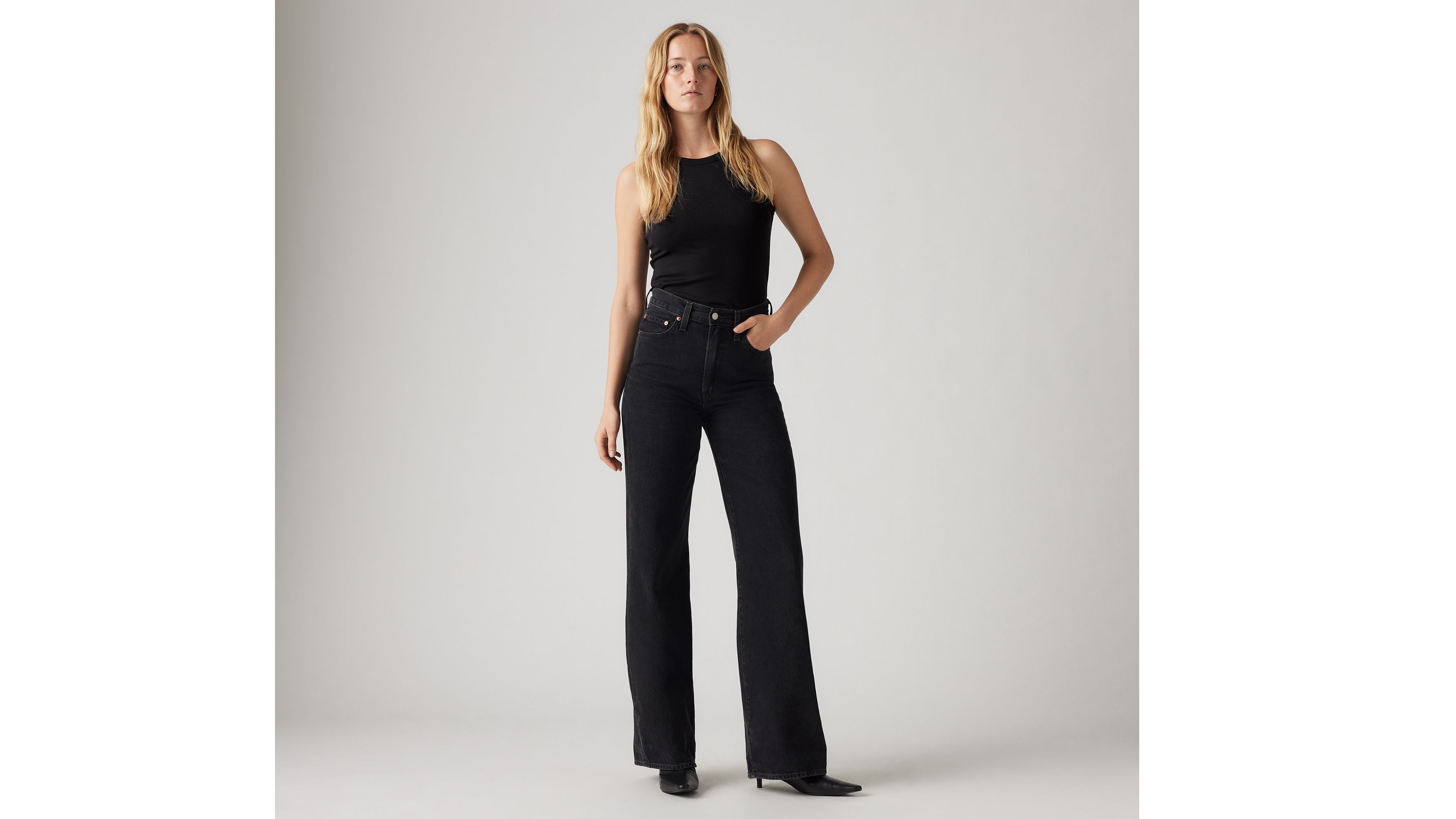 LEVI'S RIBCAGE WIDE LEG JEANS 