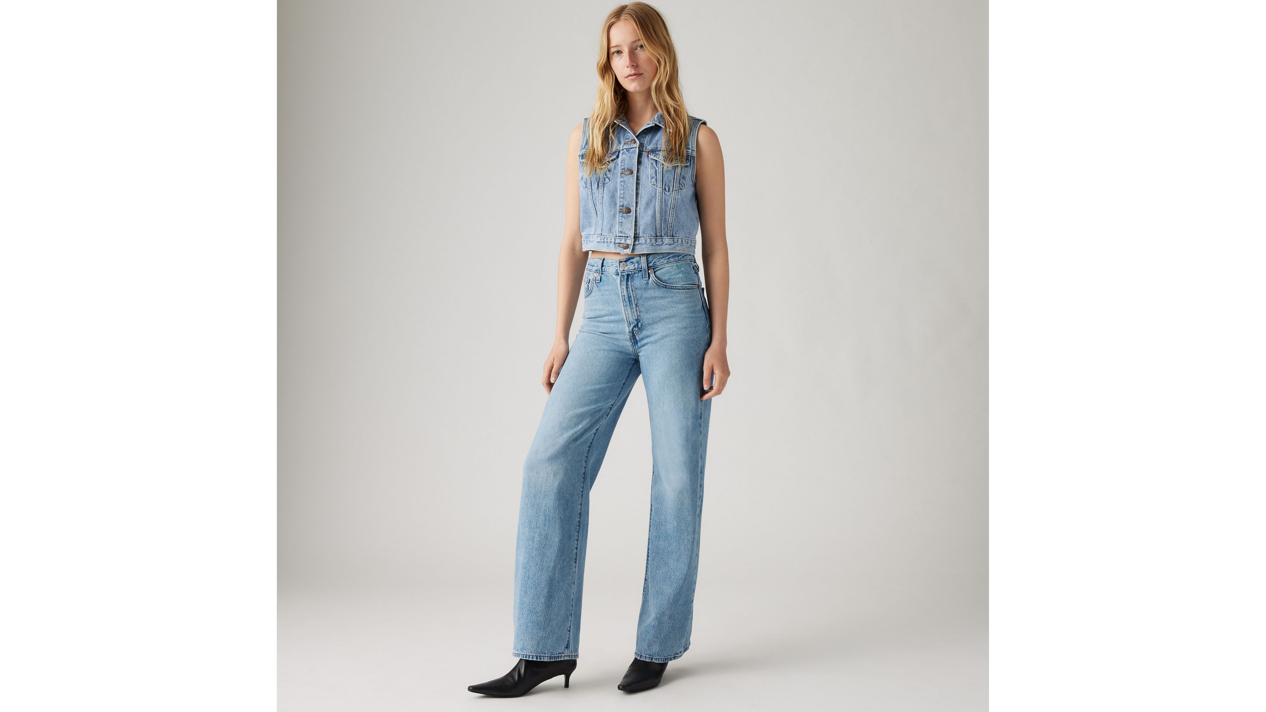 Ribcage Wide Leg Jeans - Blue | Levi's® MC