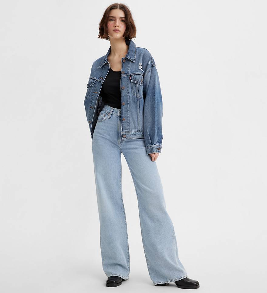 Ribcage jeans med brede ben 1