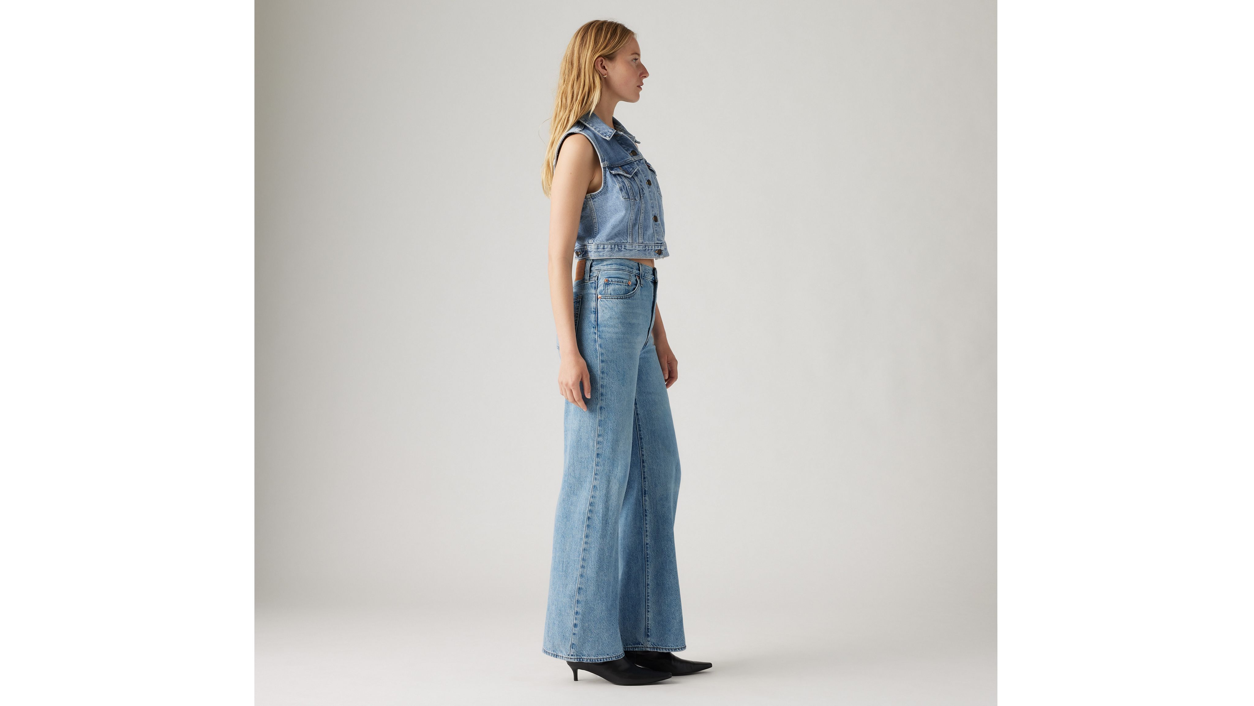 Levis Ribcage Wide Leg Splash Zone Women Jeans Spring 2024