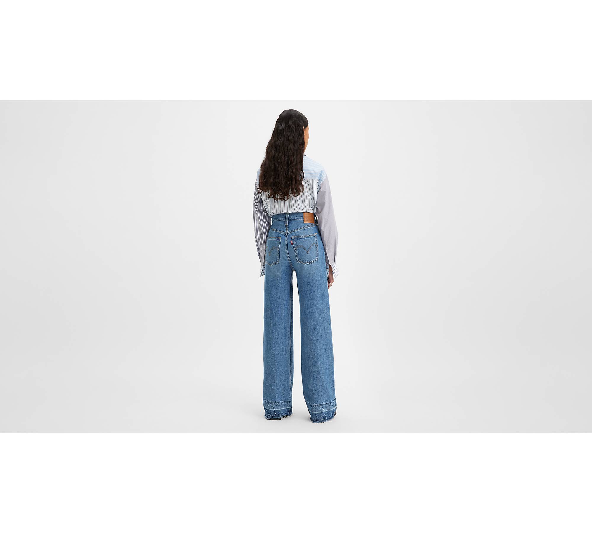 Levi's Ribcage Wide Leg Jeans in I'm Never Wrong • Shop American Threads  Women's Trendy Online Boutique – americanthreads