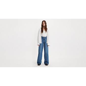 Levi's Ribcage Wide Leg Jeans in I'm Never Wrong • Shop American