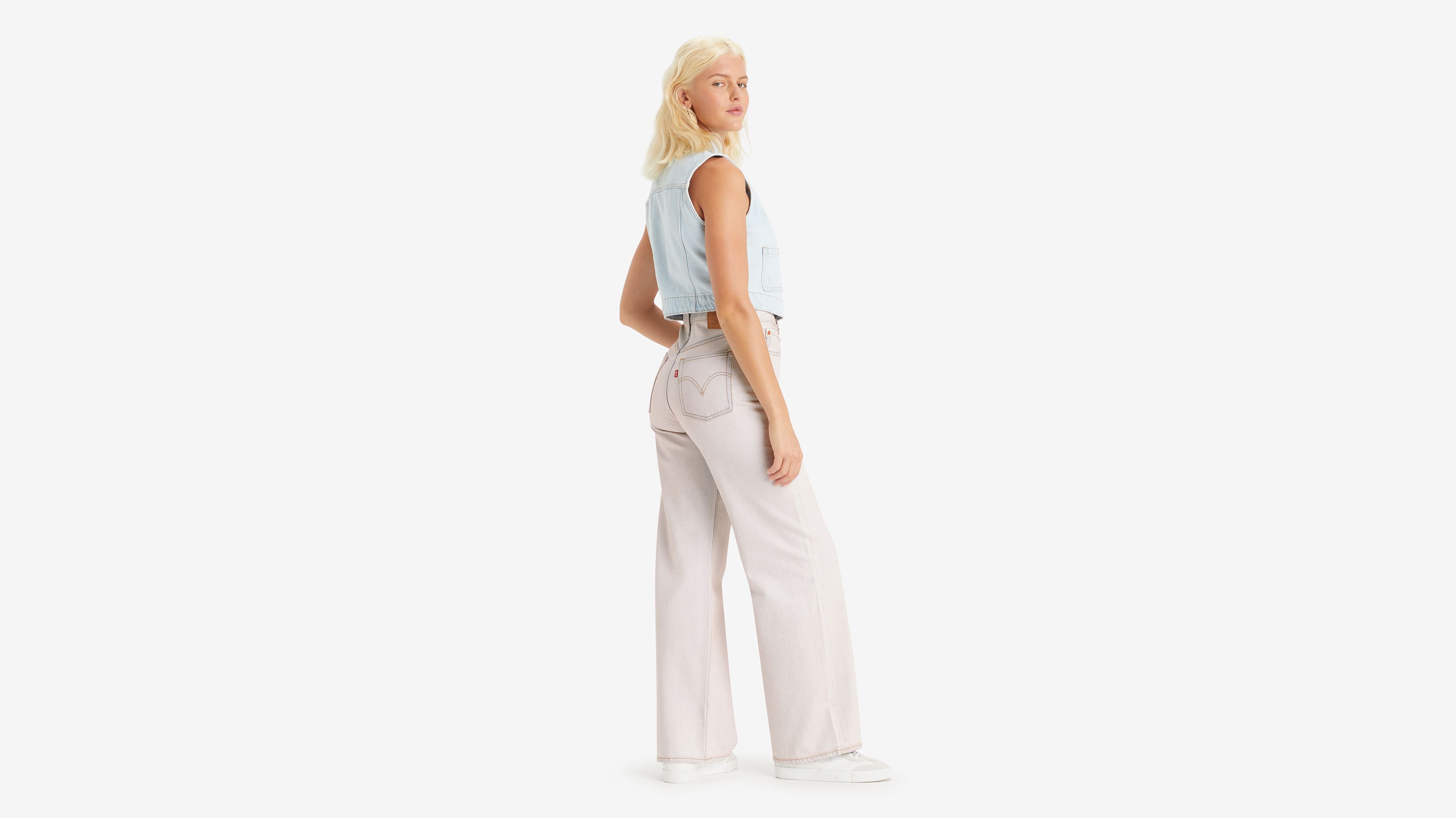 Ribcage Wide Leg Jeans - Pink | Levi's® XK