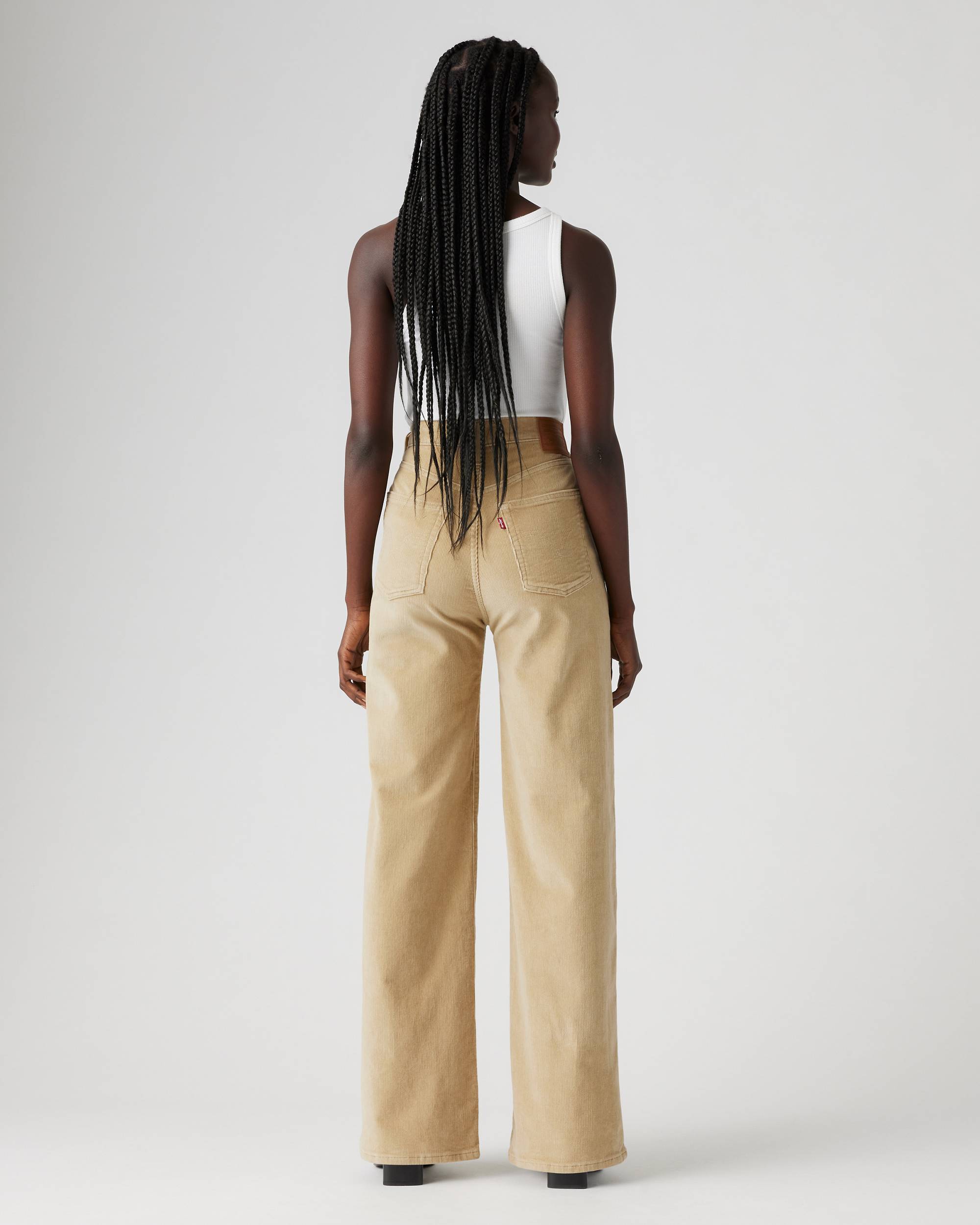 Ribcage Wide Leg Corduroy Women's Jeans - White | Levi's® US Ribcage Wide Leg Corduroy Women's Jeans - White | Levi's® US