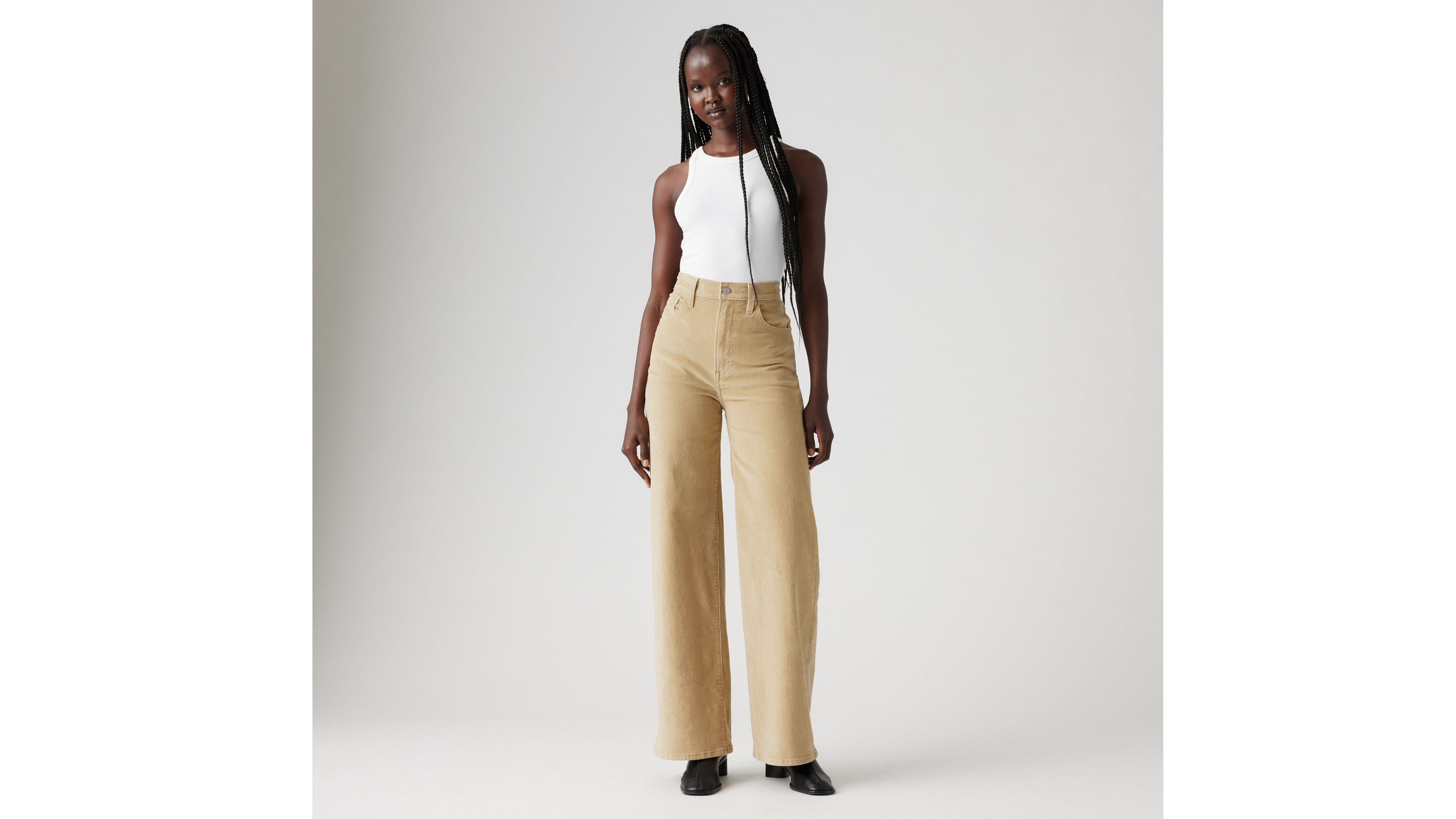 Ribcage Wide Leg Corduroy Women's Jeans 5