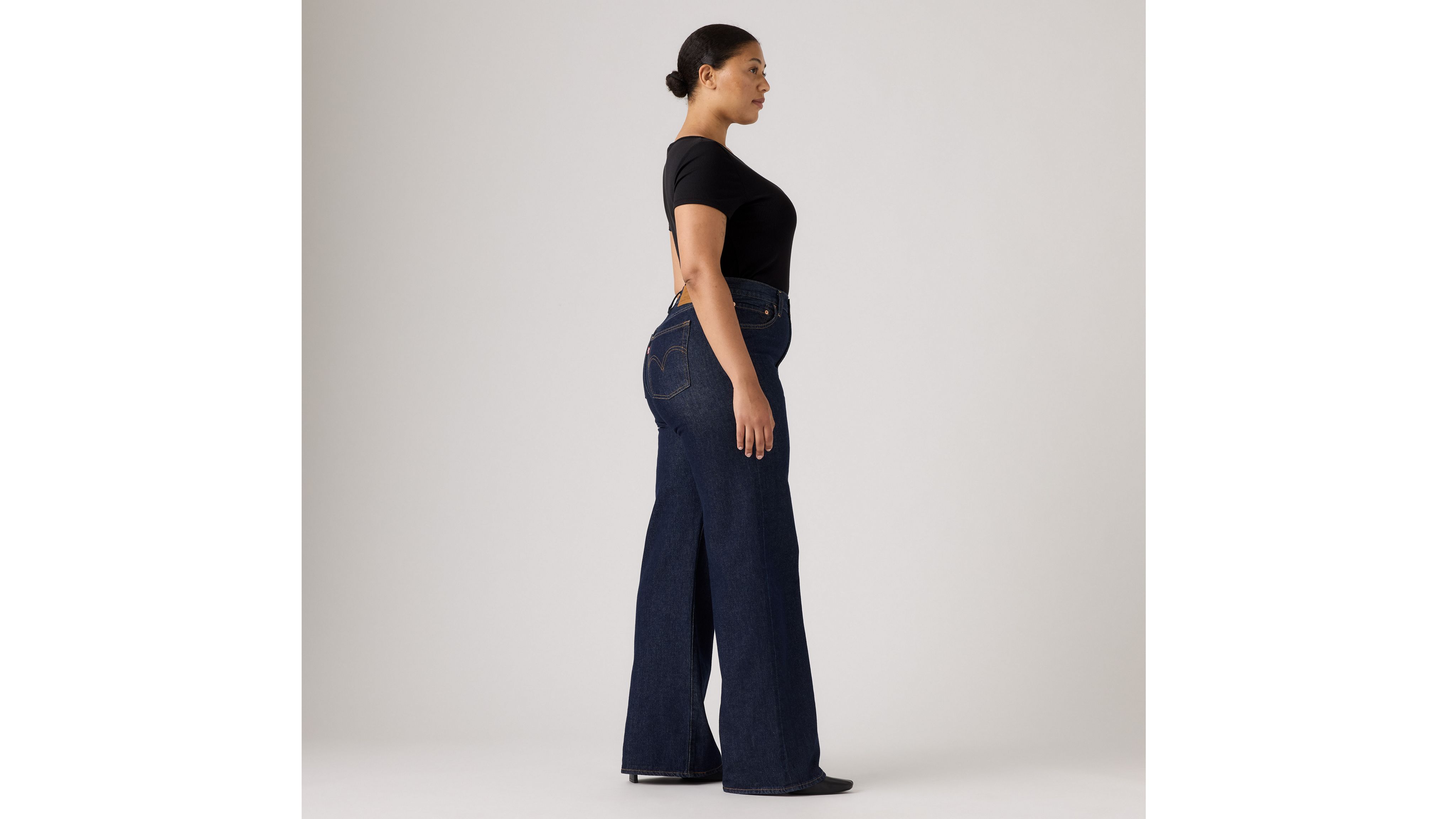 Ribcage Wide Leg Jeans 10