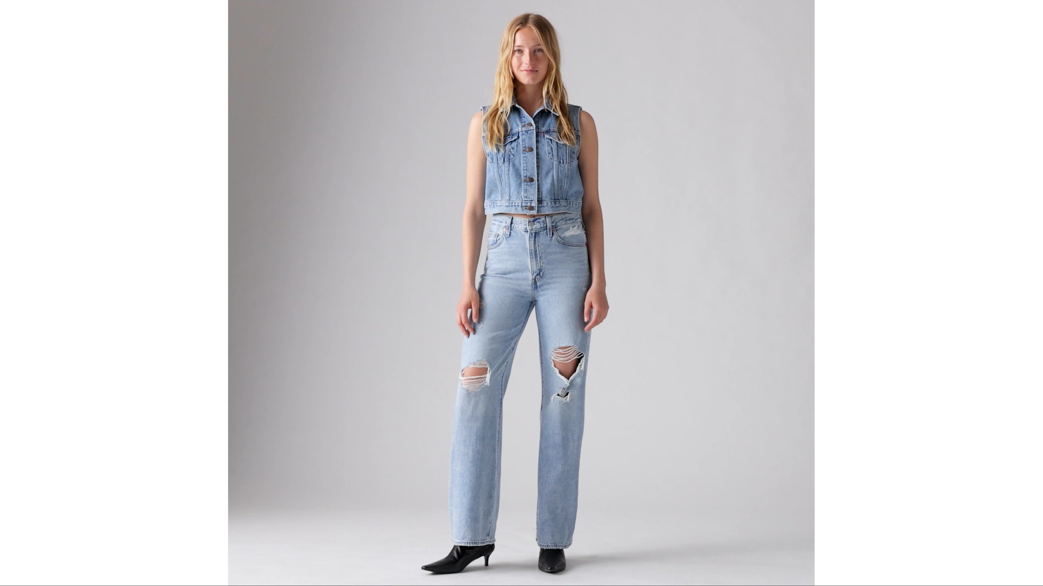 Jean Joli thorax jambe large pour femme 1