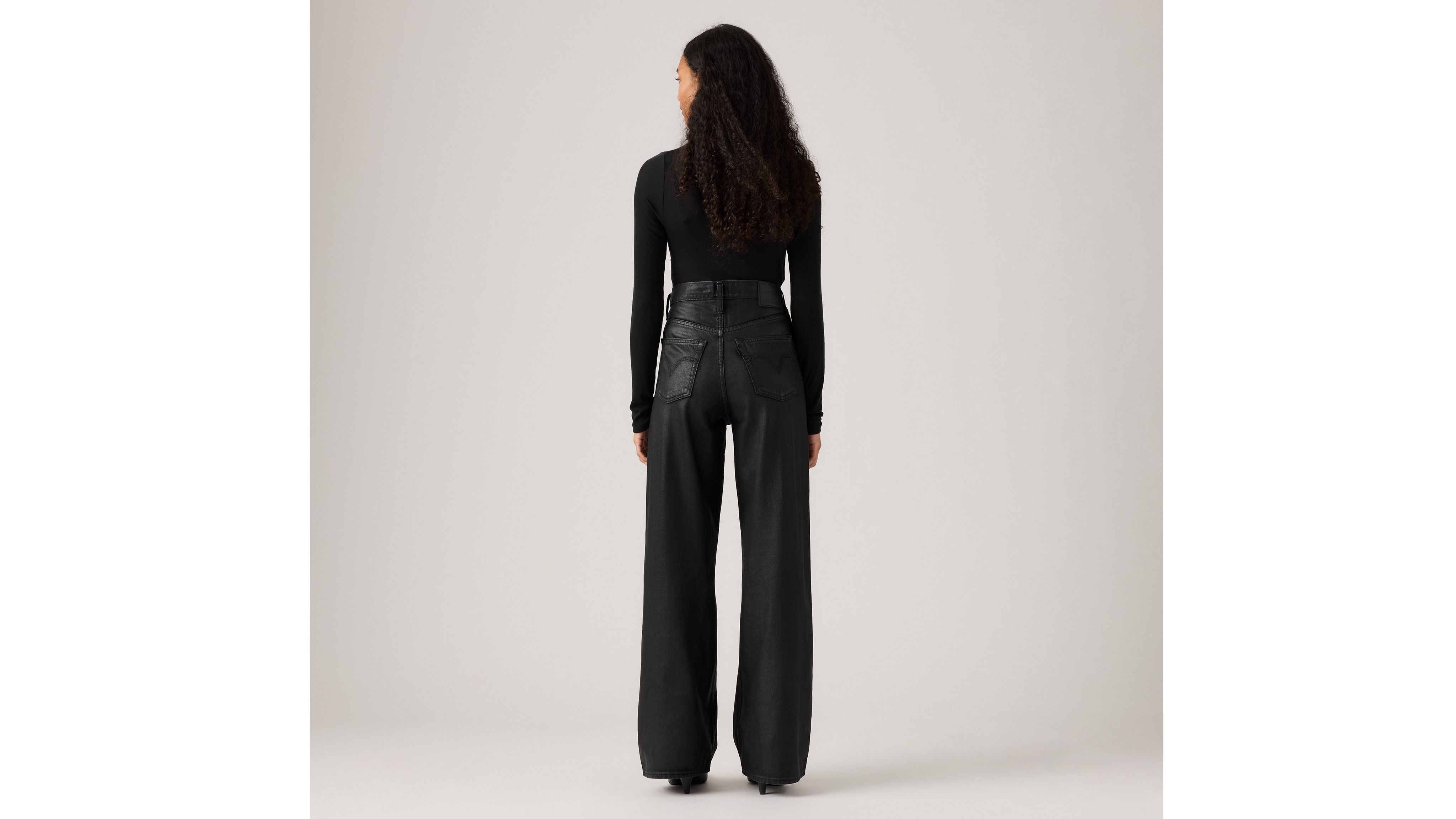 Dżinsy Ribcage z szeroką nogawką 3