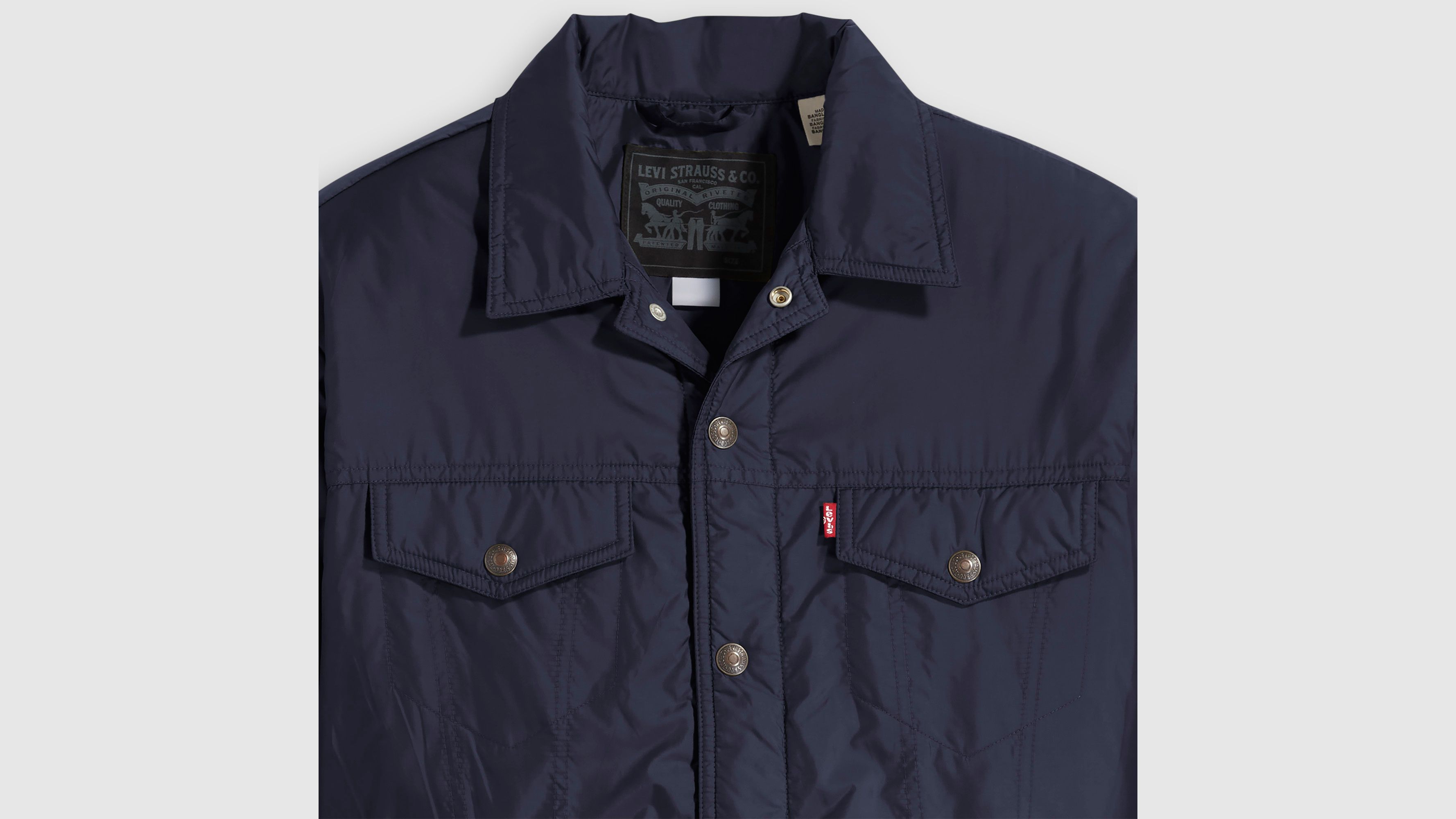 Relaxed Fit Padded Trucker Jacket - Blue | Levi's® US