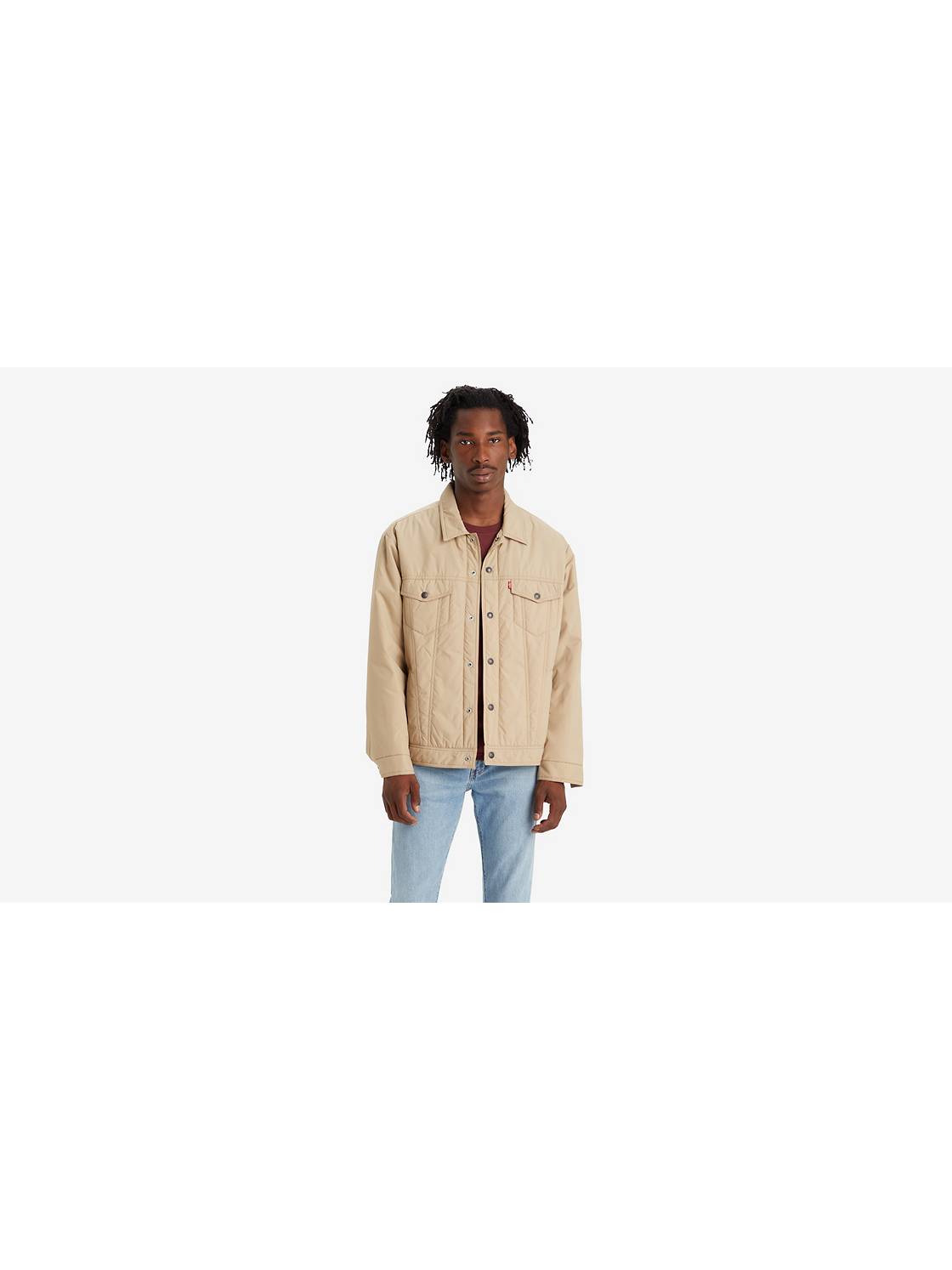 Relaxed Fit Padded Trucker Jacket 1