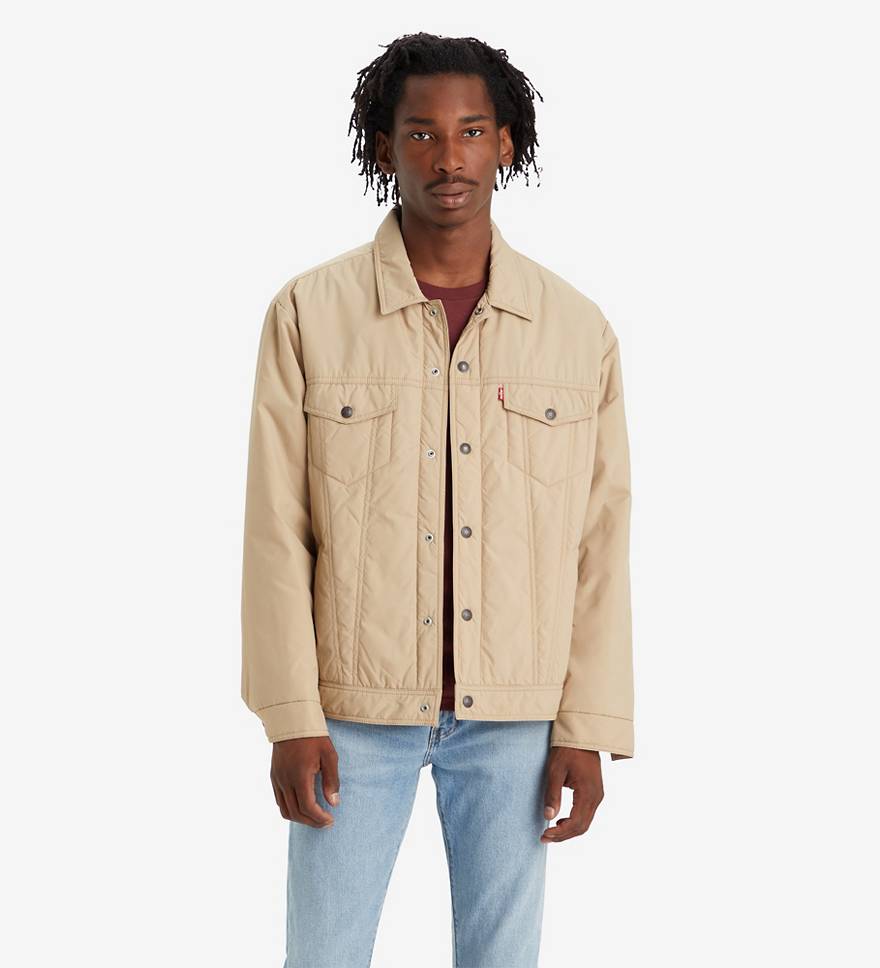 Relaxed Fit Padded Trucker Jacket 1