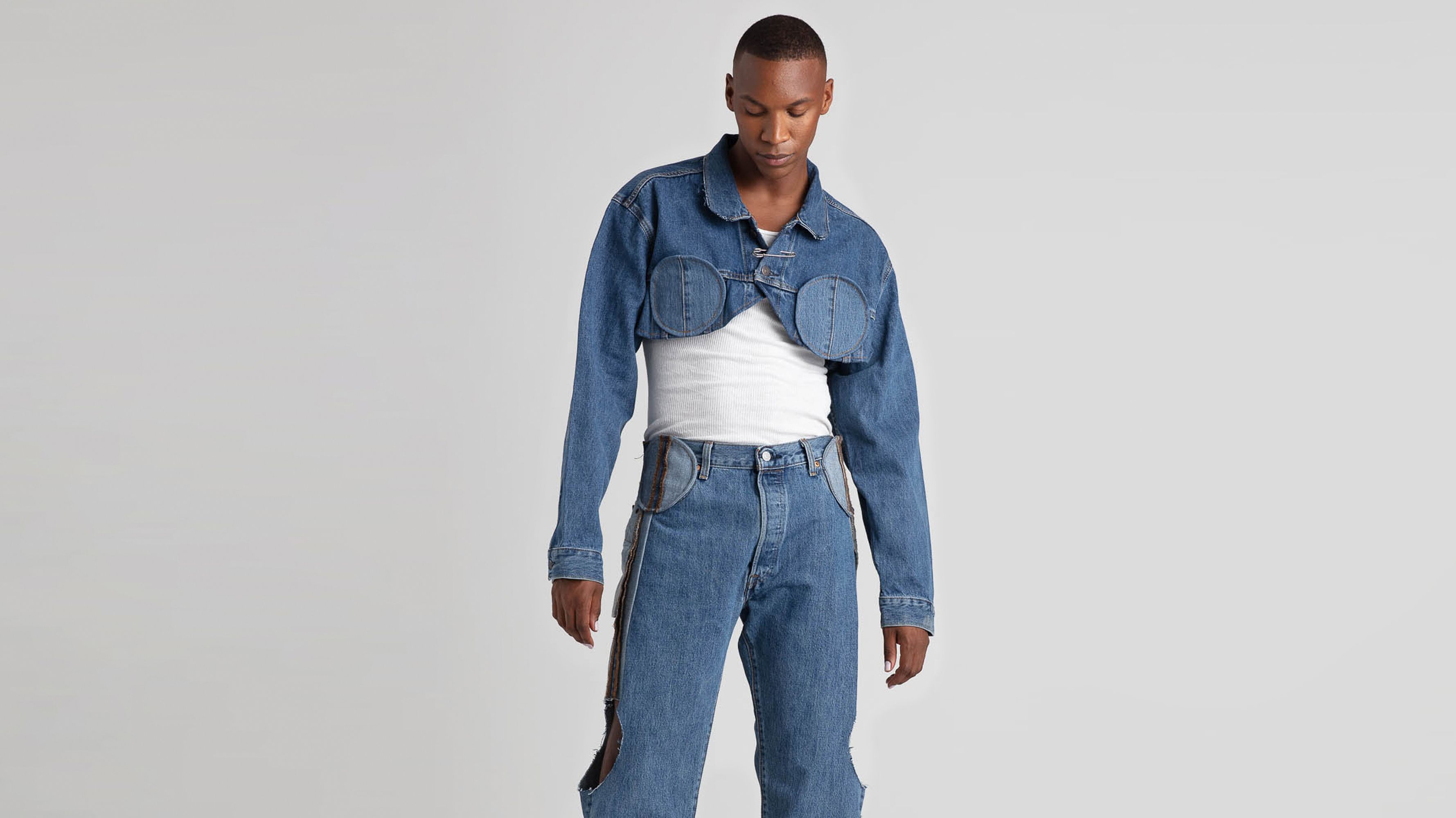 ジャケット・アウター ORIMI FAKE STUDDED TRUCKER ORIMI FAKE STUDDED TRUCKER