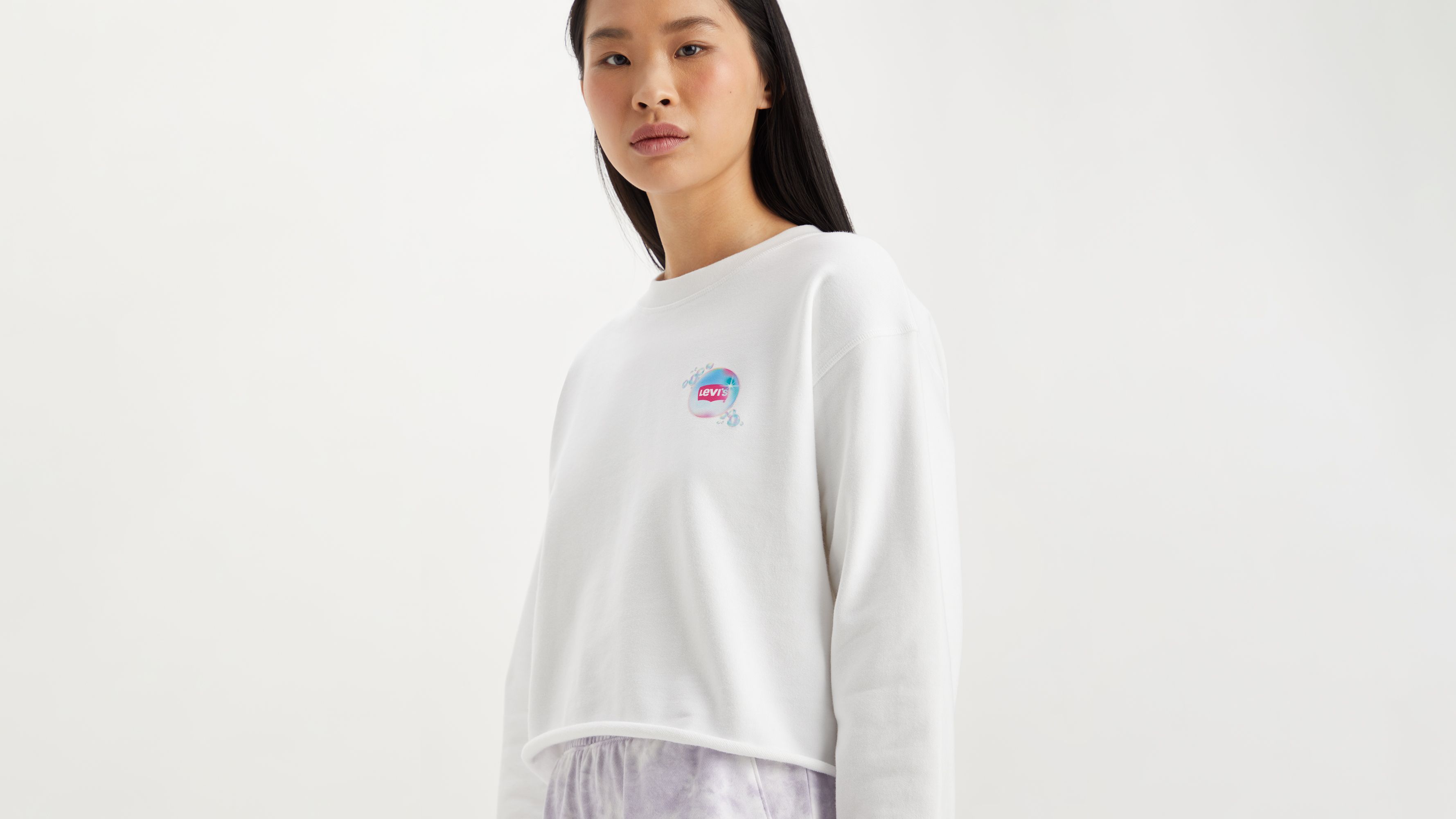 Graphic Cutoff Standard Crewneck Sweatshirt 3