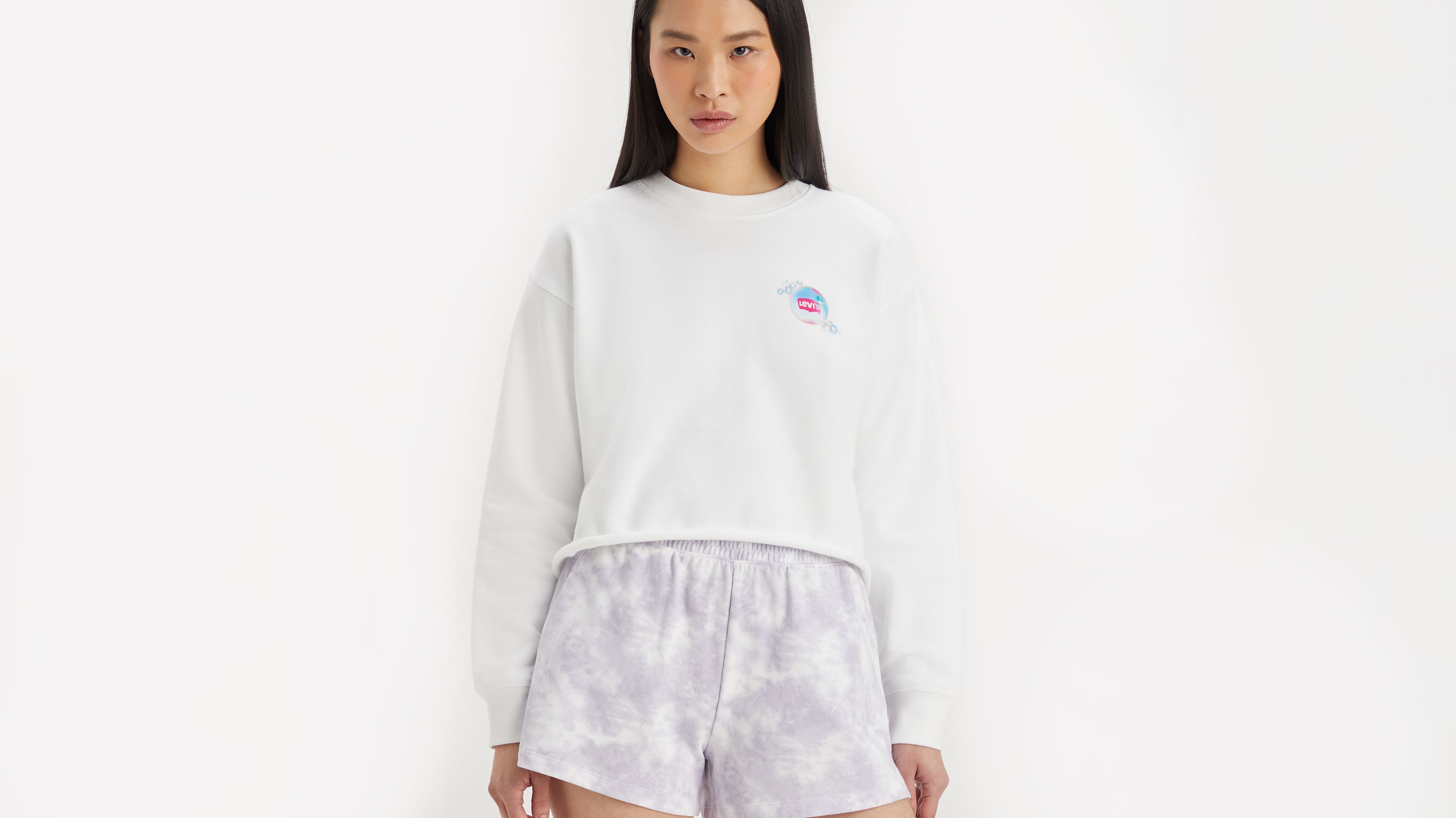 Graphic Cutoff Standard Crewneck Sweatshirt 1