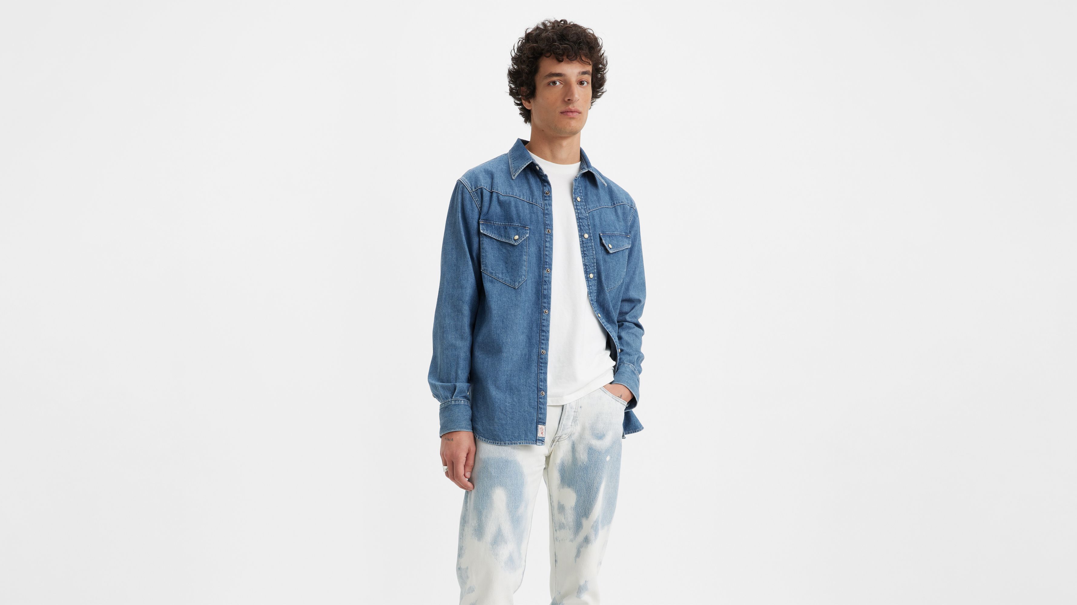 54 Longhorn Western Shirt - Medium Wash | Levi's® US