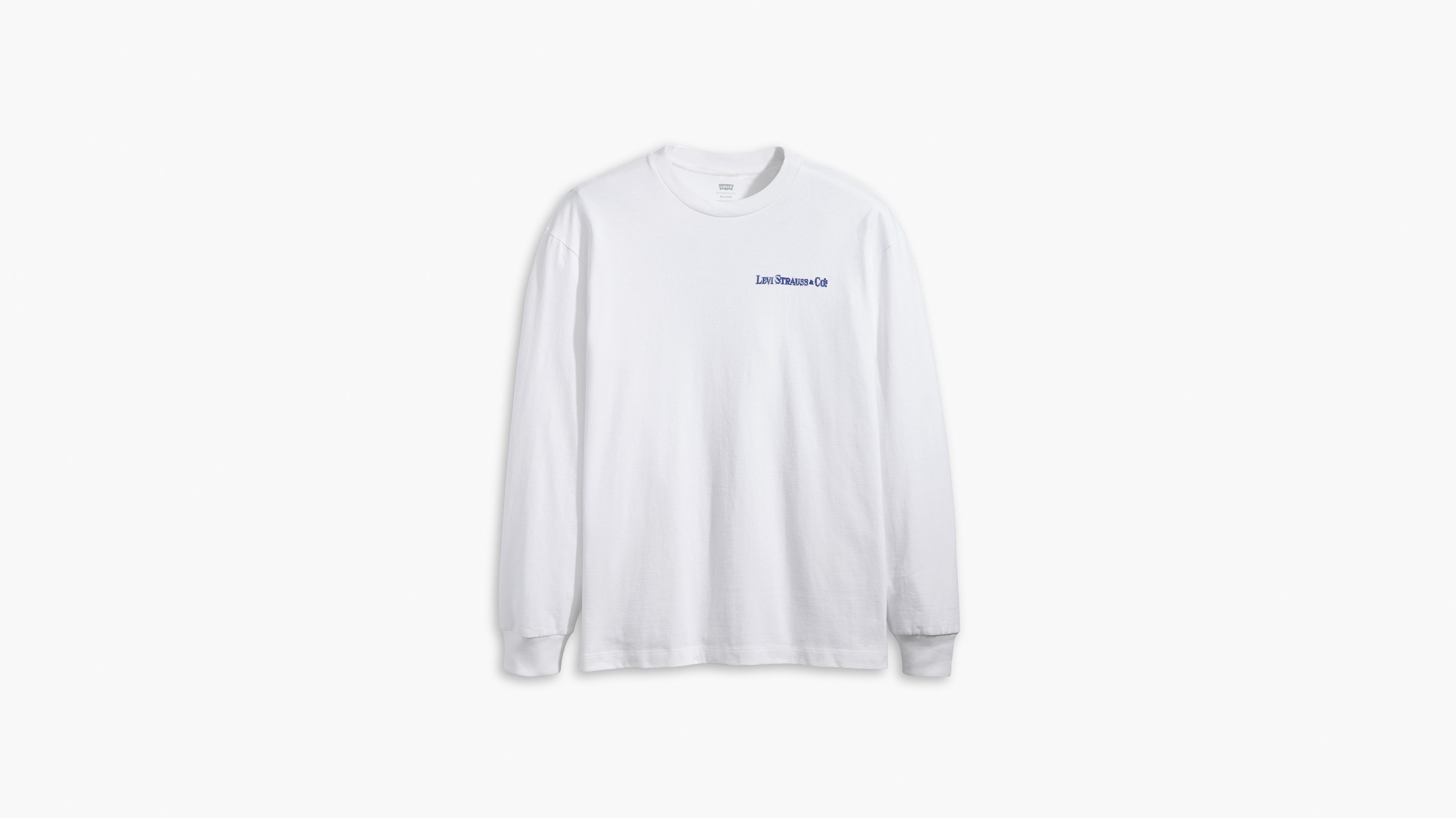 Relaxed Long Sleeve Authentic Graphic T-shirt - White | Levi's® CA