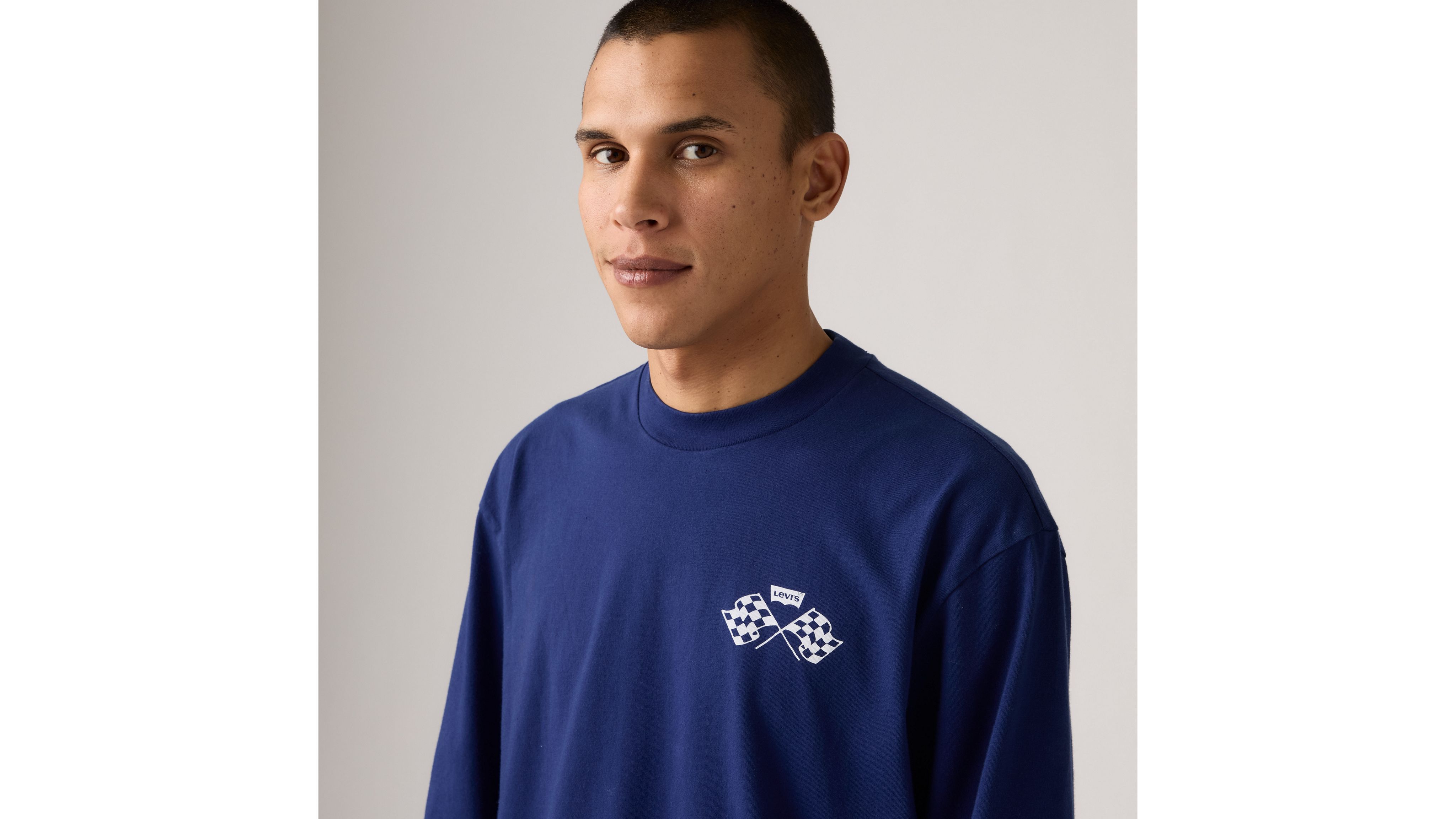 Long-sleeve Graphic Authentic T-shirt - Blue | Levi's® US