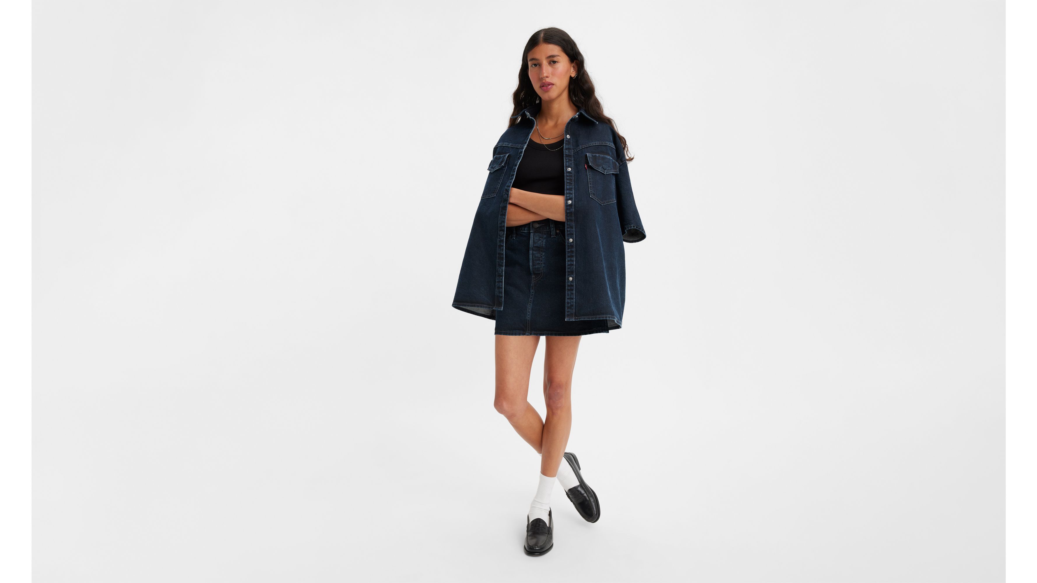 Levi's® Wellthread® Icon Skirt - Dark Wash | Levi's® US