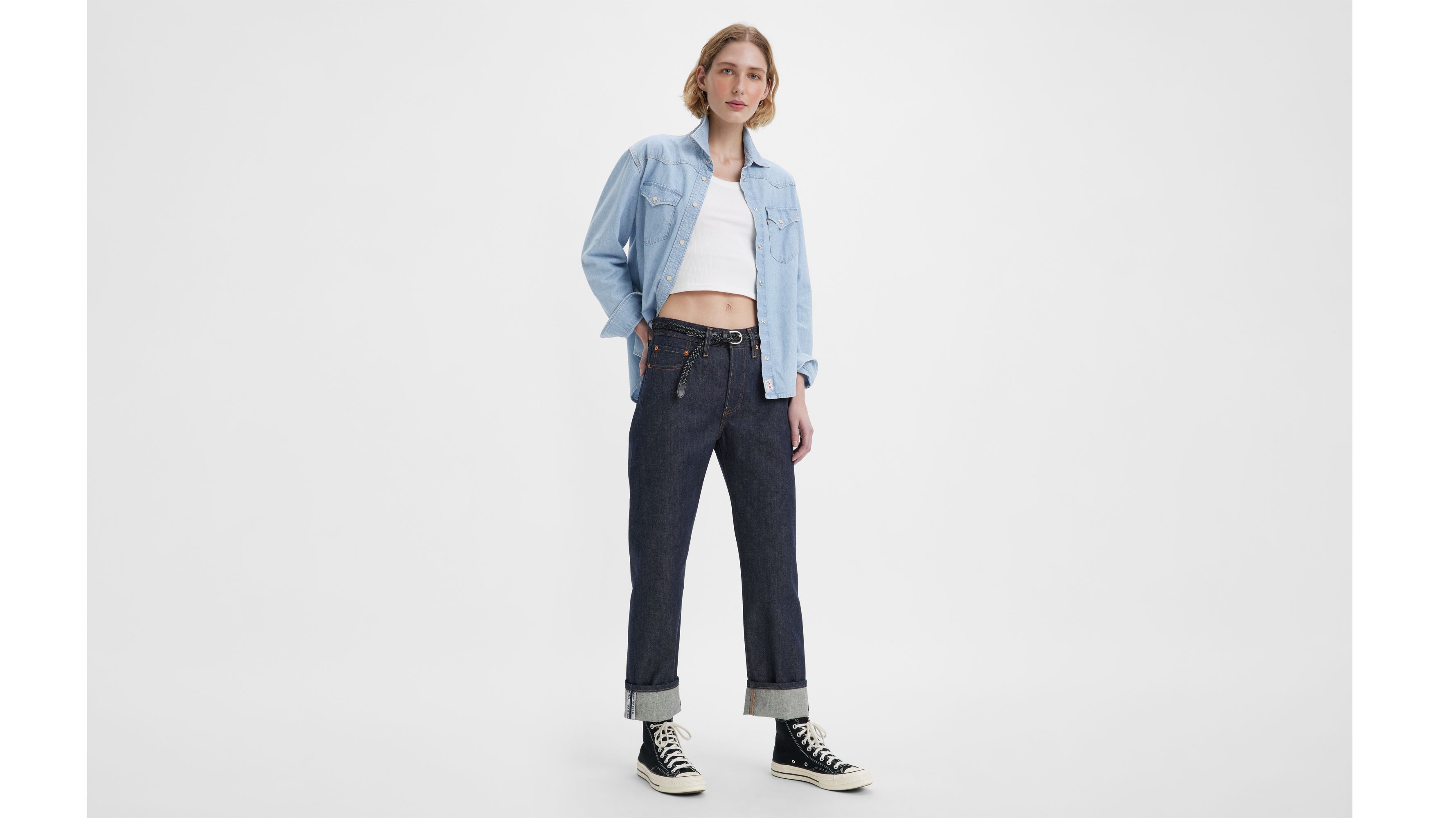 501® Rigid Selvedge Women's Jeans - Medium Wash | Levi's